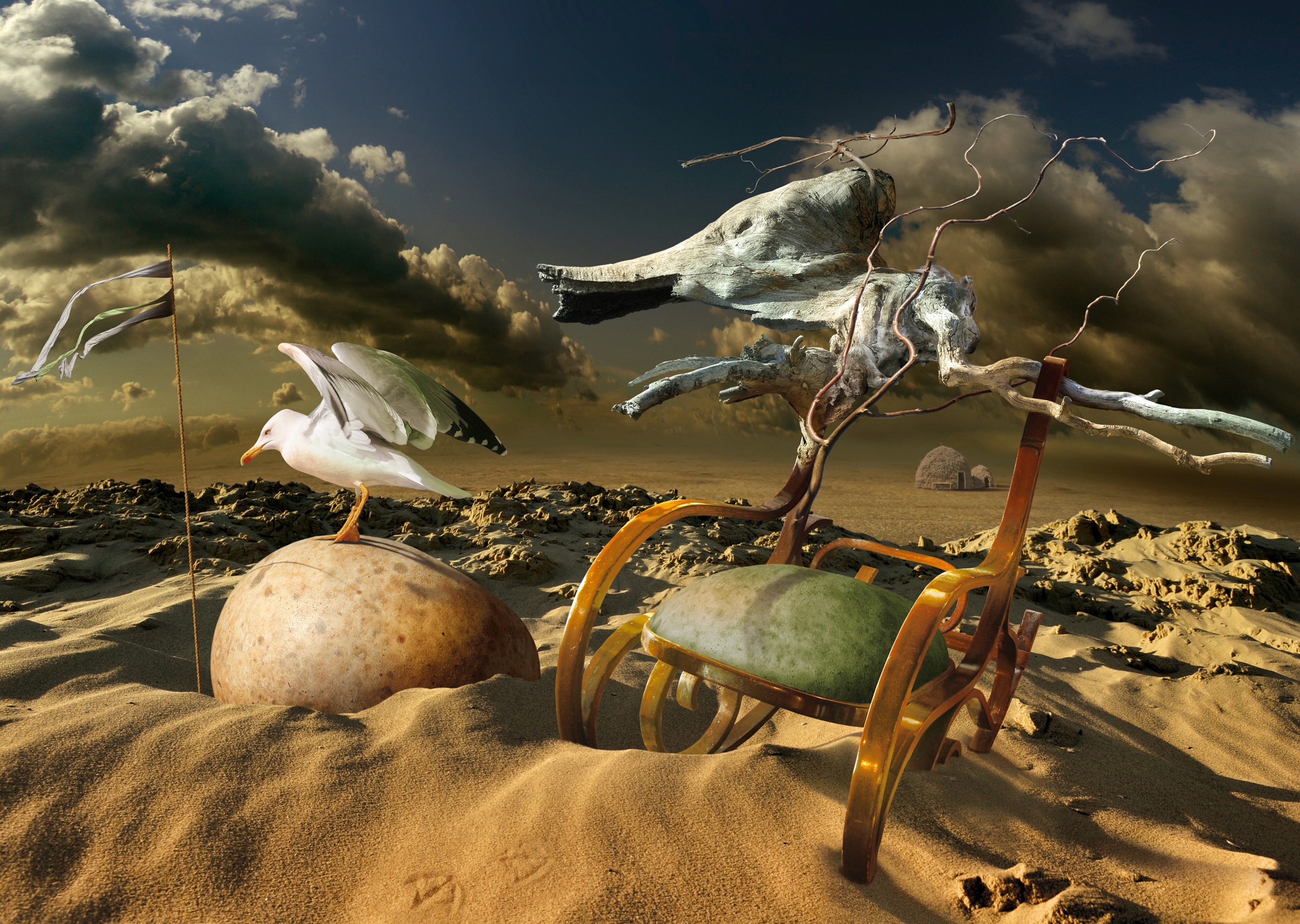 Image of Papermoon Fototapete »Photo-Art RADOSLAV PENCHEV, MÖVE IN DER WÜSTE«, Vliestapete, hochwertiger Digitaldruck, inklusive Kleister bei Ackermann Versand Schweiz