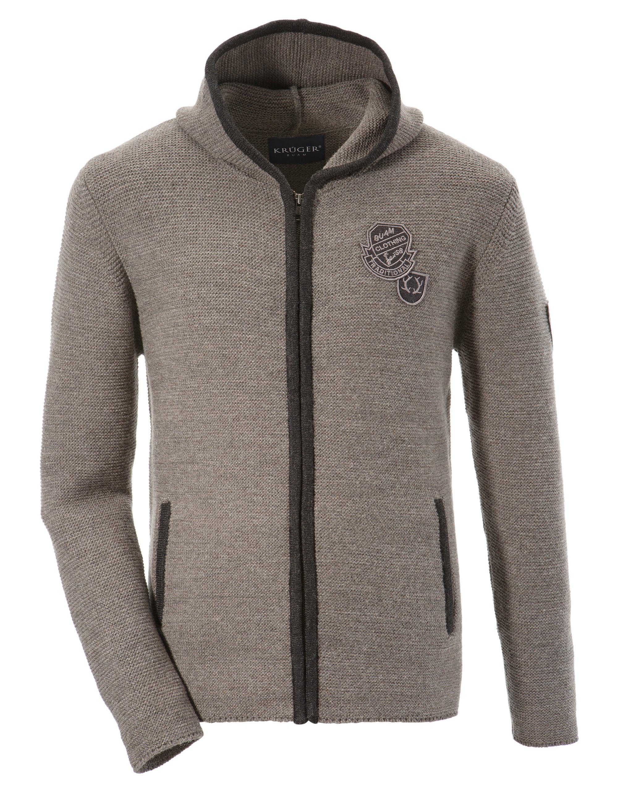 Image of KRÜGER BUAM Trachtenstrickjacke »Bastian«, Herren mit Kapuze bei Ackermann Versand Schweiz