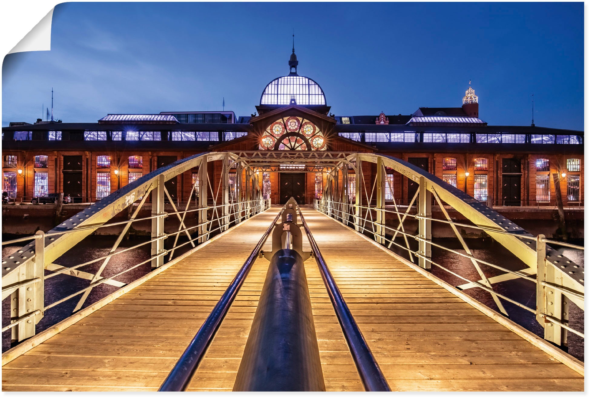 Image of Artland Wandbild »Fischmarkt Hamburg«, Hamburg, (1 St.), in vielen Grössen & Produktarten - Alubild / Outdoorbild für den Aussenbereich, Leinwandbild, Poster, Wandaufkleber / Wandtattoo auch für Badezimmer geeignet bei Ackermann Versand Schweiz