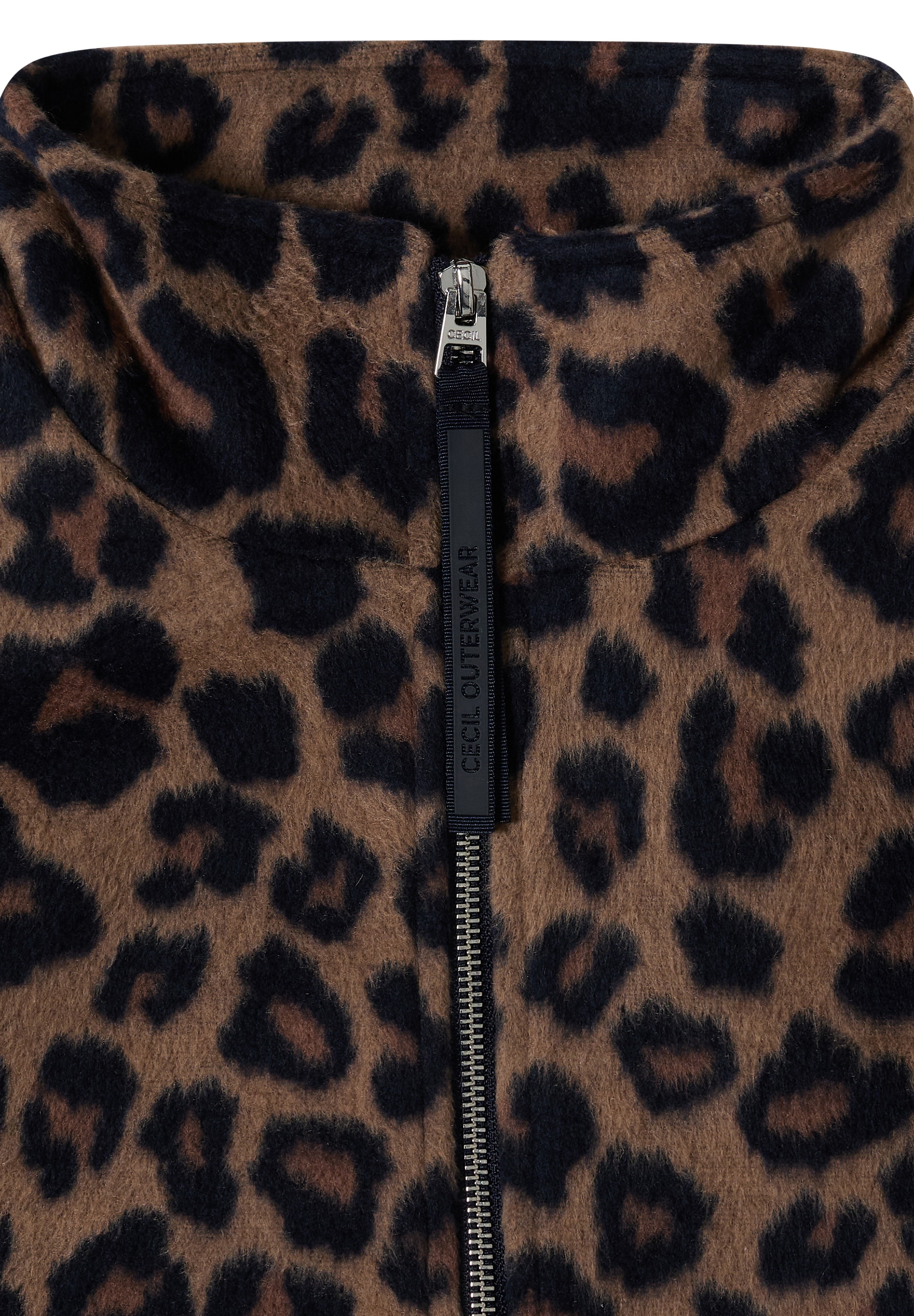 Cecil Blouson peluche en mélange de polyester avec contenu en laine,