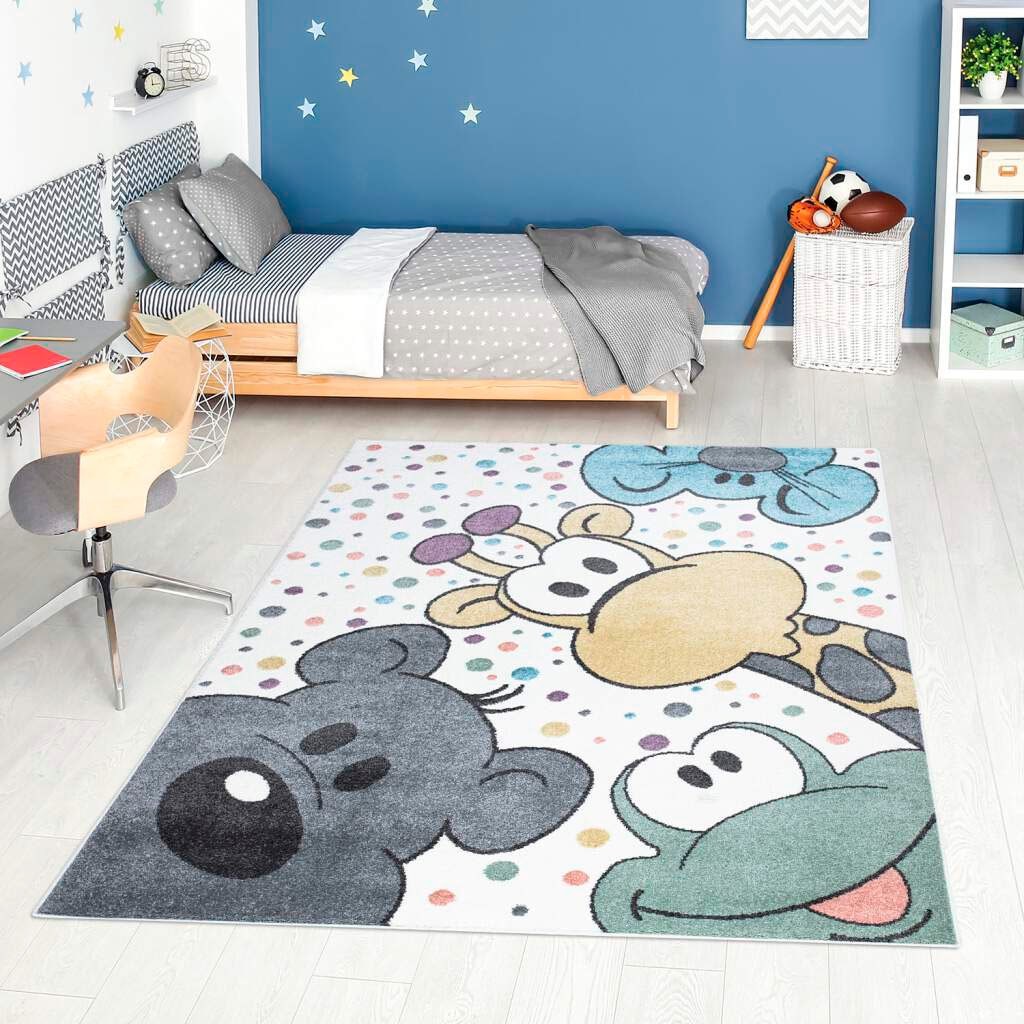 Kinderteppich »ANIME913«, rechteckig, Kinderzimmer Teppich Modern mit Mond, Blumen,...