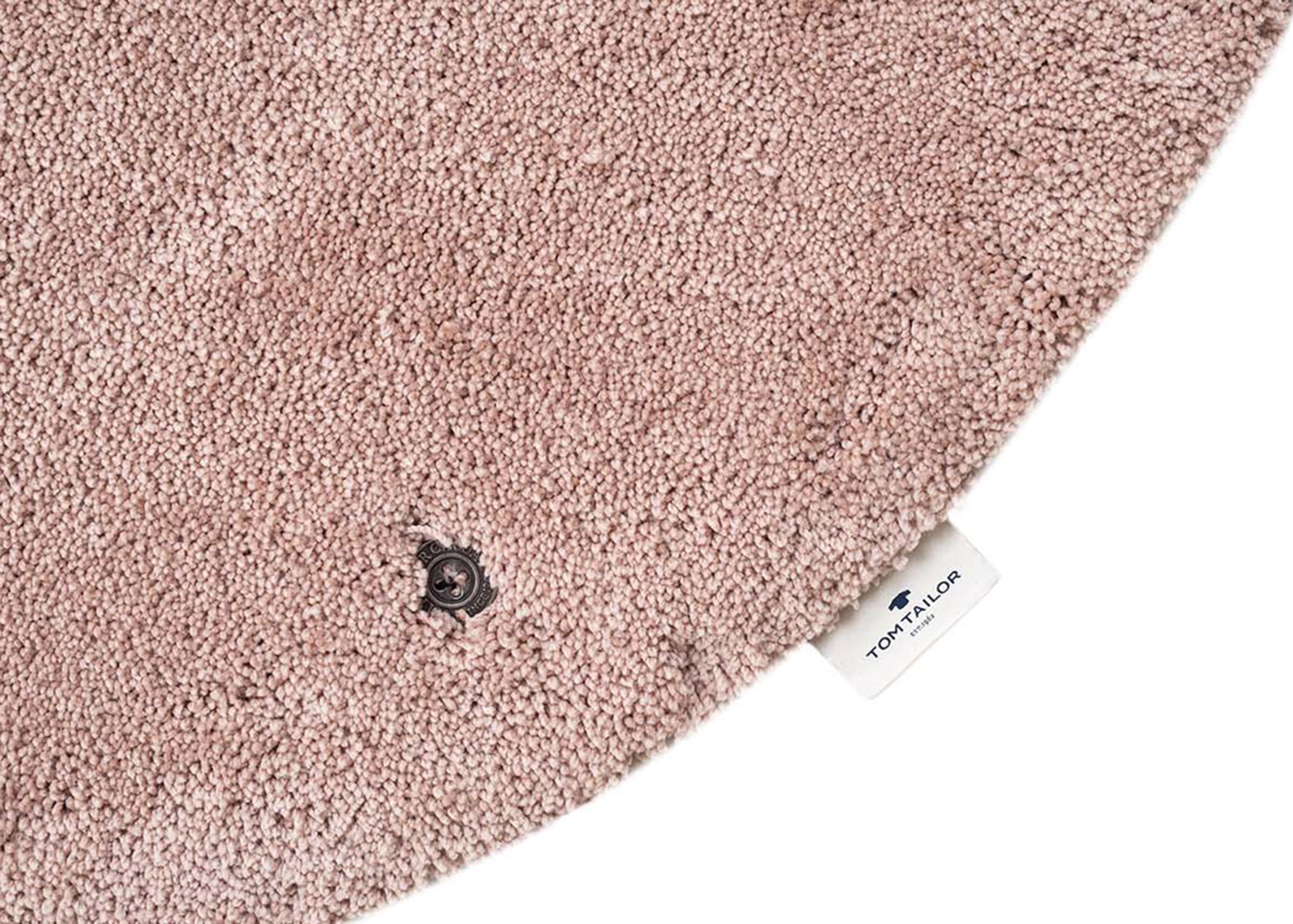 TOM TAILOR HOME Hochflor-Teppich »Shaggy Teppich Cozy« rund 25 mm Höhe Uni Farben, auch in Pastell Farben, weich & kuschelig