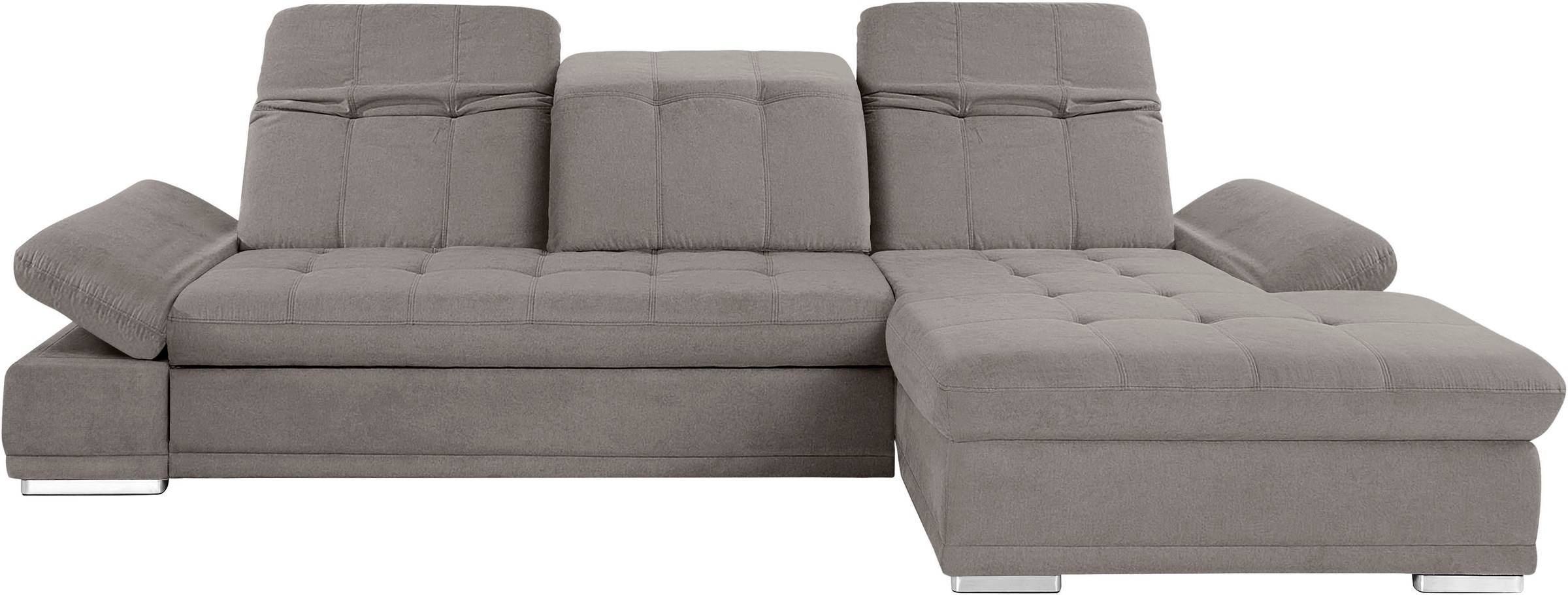 COTTA Ecksofa »Holiday L-Form mit Sitztiefen-, Armteil- und Kopfteilverstellung«, wahlweise mit Bettfunktion & Bettkasten