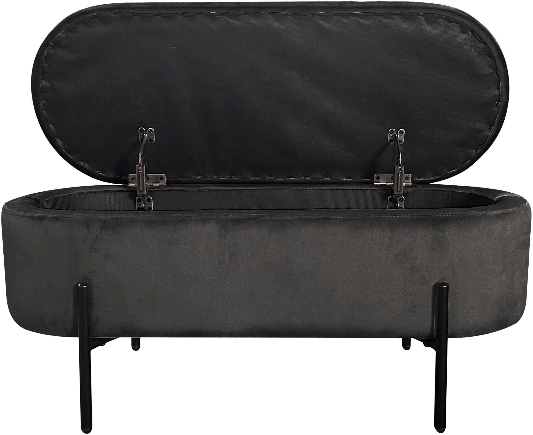byLIVING Sitzbank »NOVA« Samt, mit Stauraum/Truhe, Innenmass Truhe 26,5 x 83cm, Höhe: 19 cm