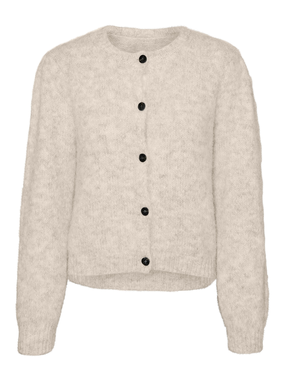 Vero Moda Strickjacke »VMNOVAH LS O-NECK BUTTON CARDI GA NOOS« Materialmix, regular fit