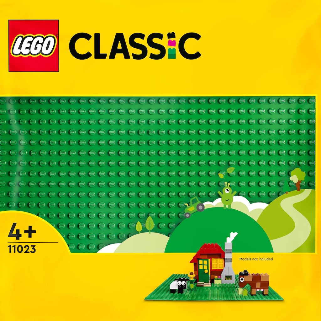 LEGO® Konstruktionsspielsteine »Grüne Bauplatte (11023), LEGO® Classic«, (1 St.)