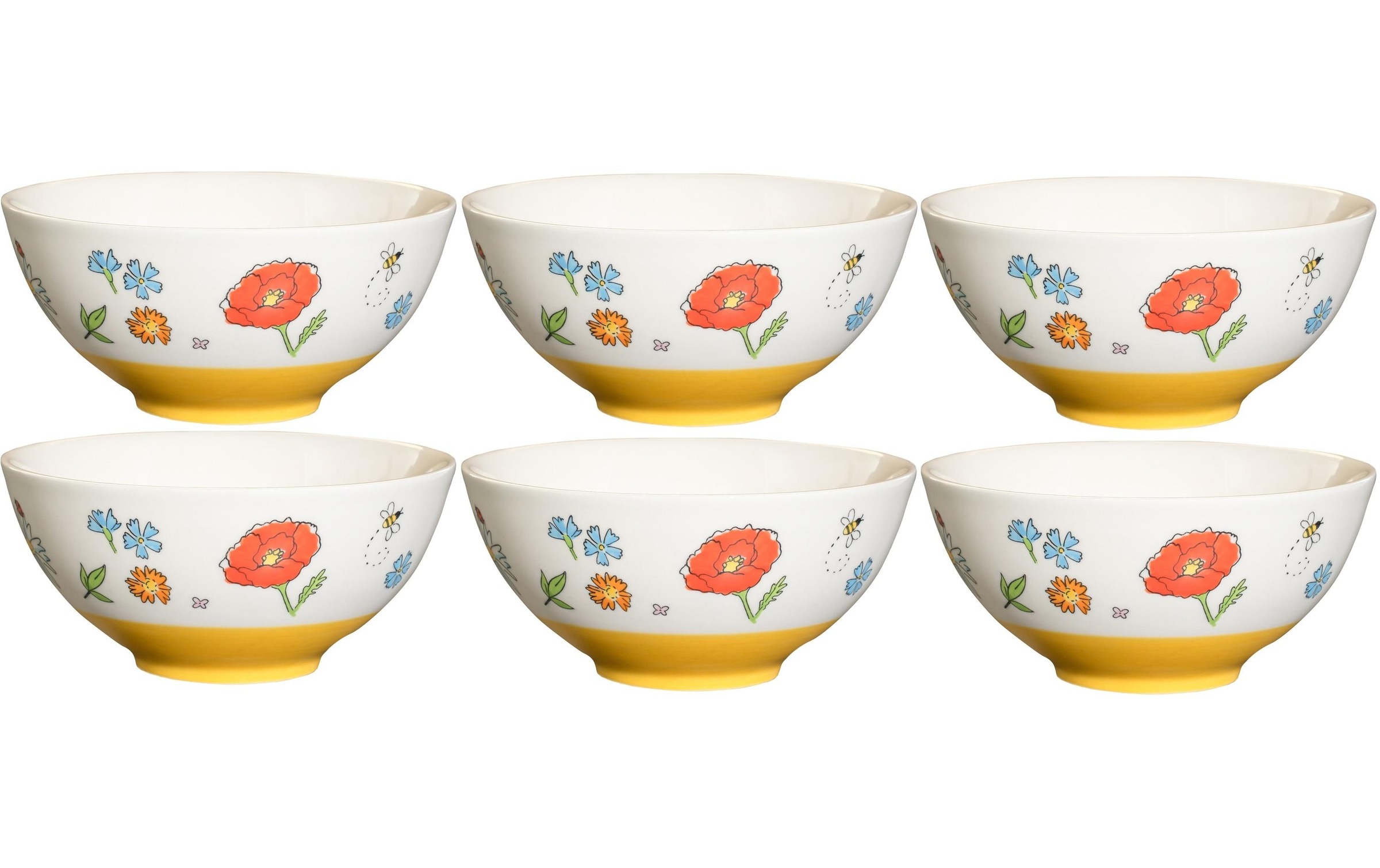 Image of Mila Schale »Lovely Flowers 6 Stück«, 6 tlg., aus Keramik bei Ackermann Versand Schweiz