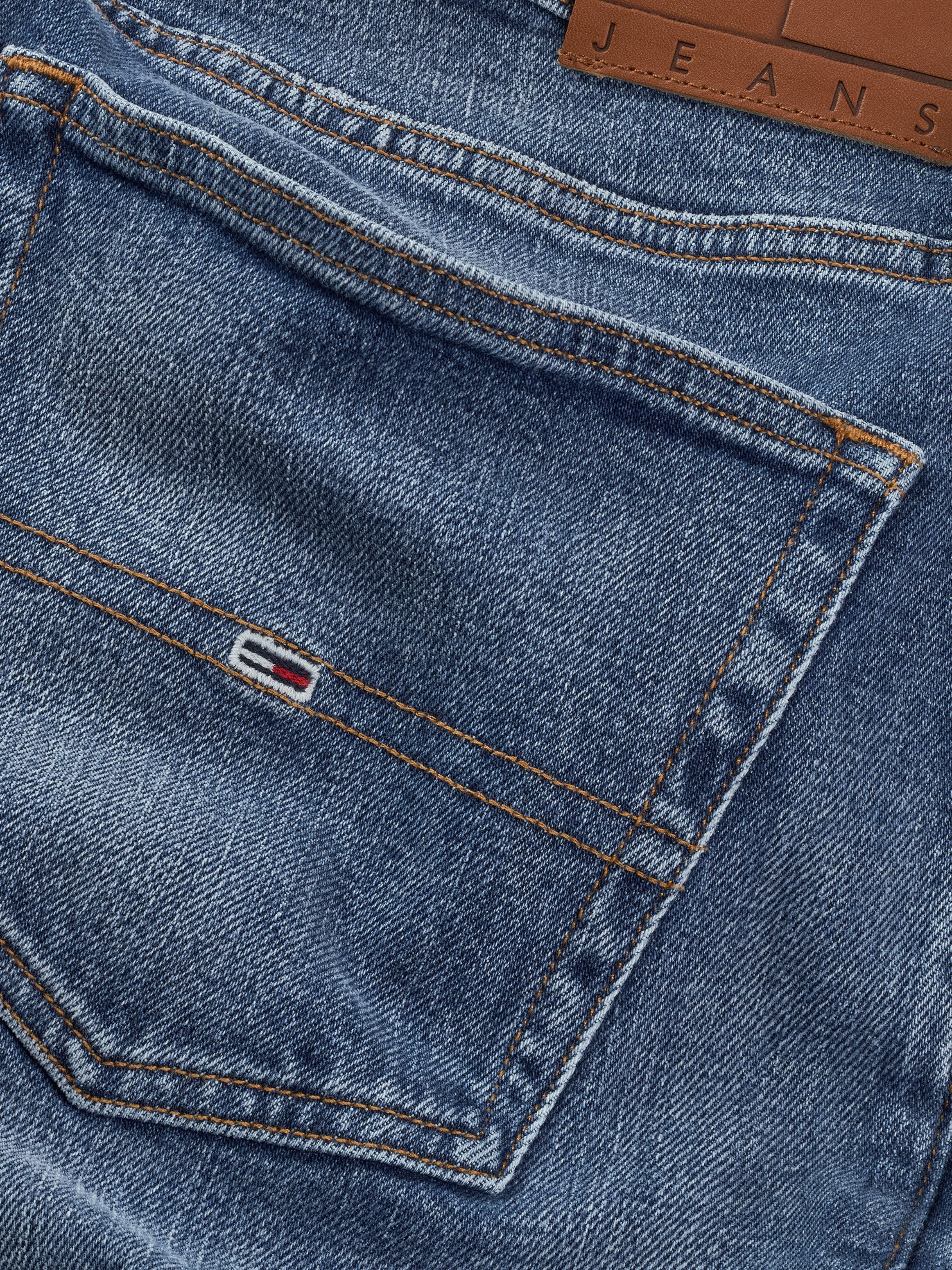 Tommy Jeans Slim-fit-Jeans »Ryan Regular Slim Straight«, Slim‑Straight‑Jeans aus hochwertigem Denim regulärer Leibhöhe