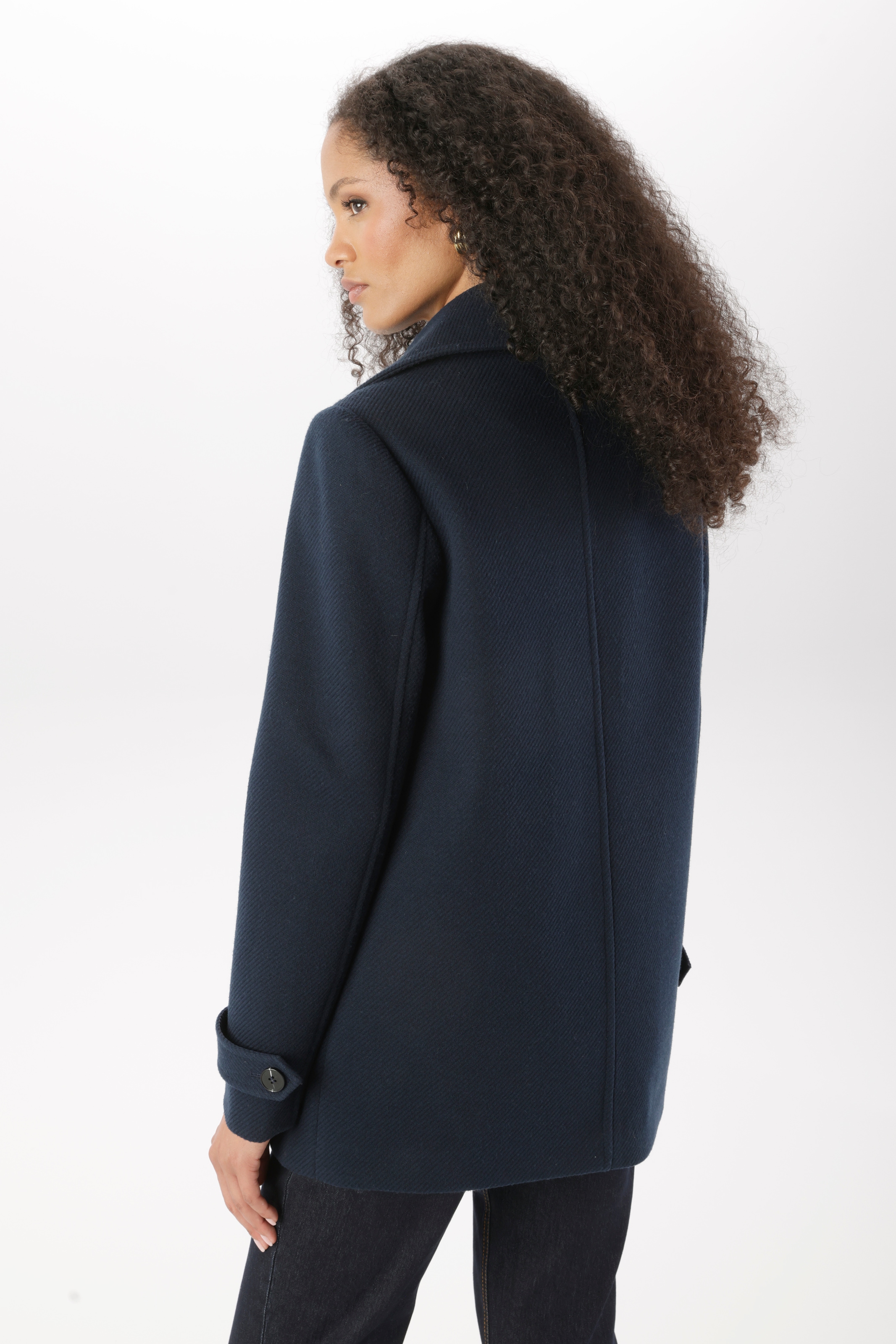 Aniston SELECTED Cabanjacke ohne Kapuze mit breitem Reverskragen