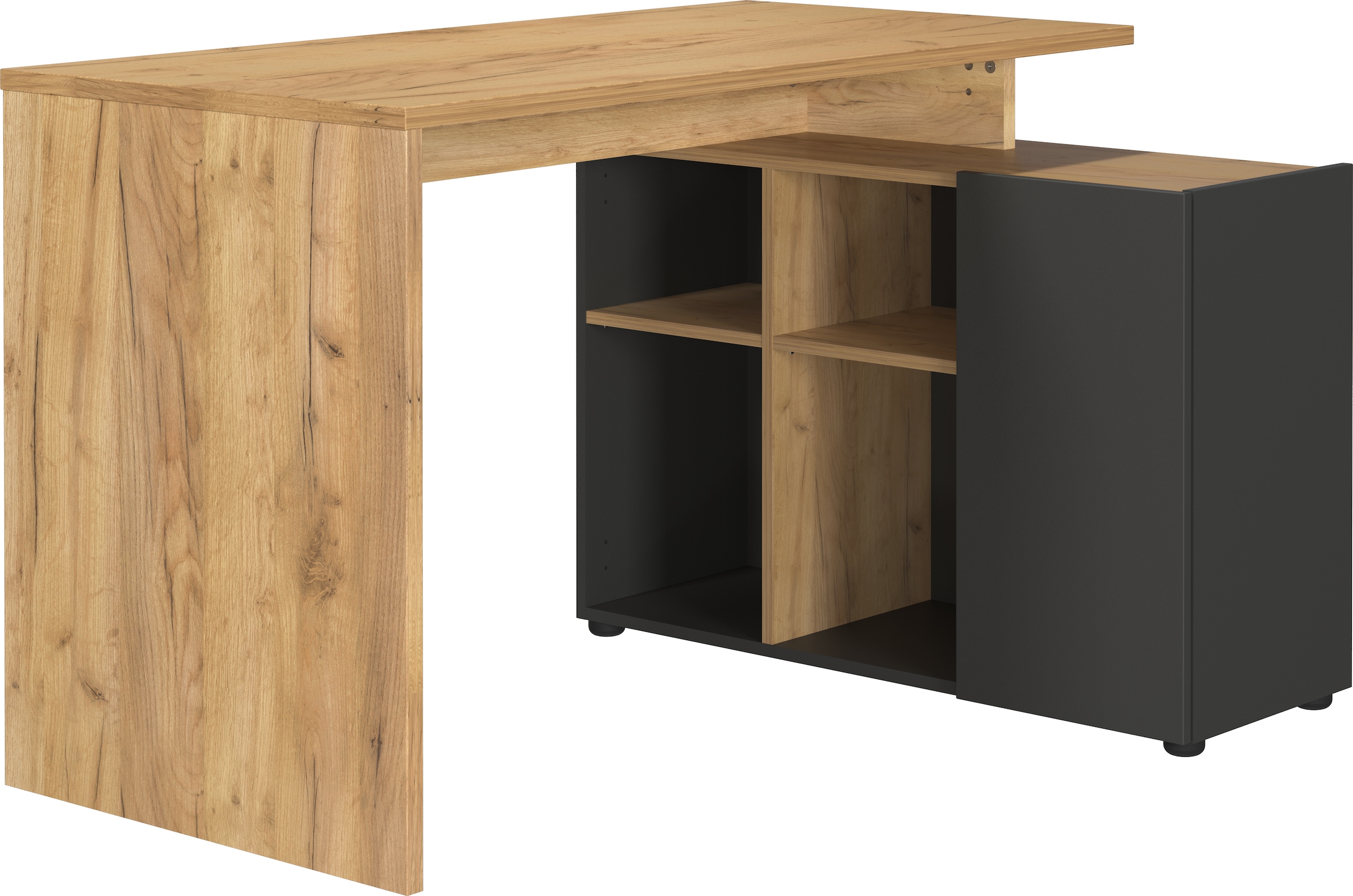 Image of GERMANIA Eckschreibtisch "Adrano" 1 Stk. tlg. mit integriertem Sideboard