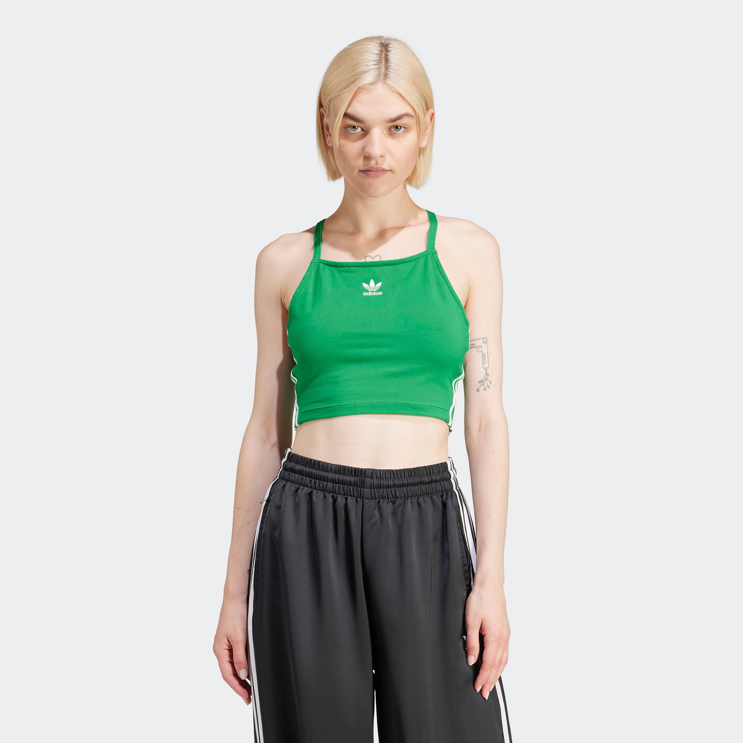 Image of adidas Originals Tanktop "3 S CROP TOP" sportliche Schnittform, für Laufen und sportliche Aktivitäten