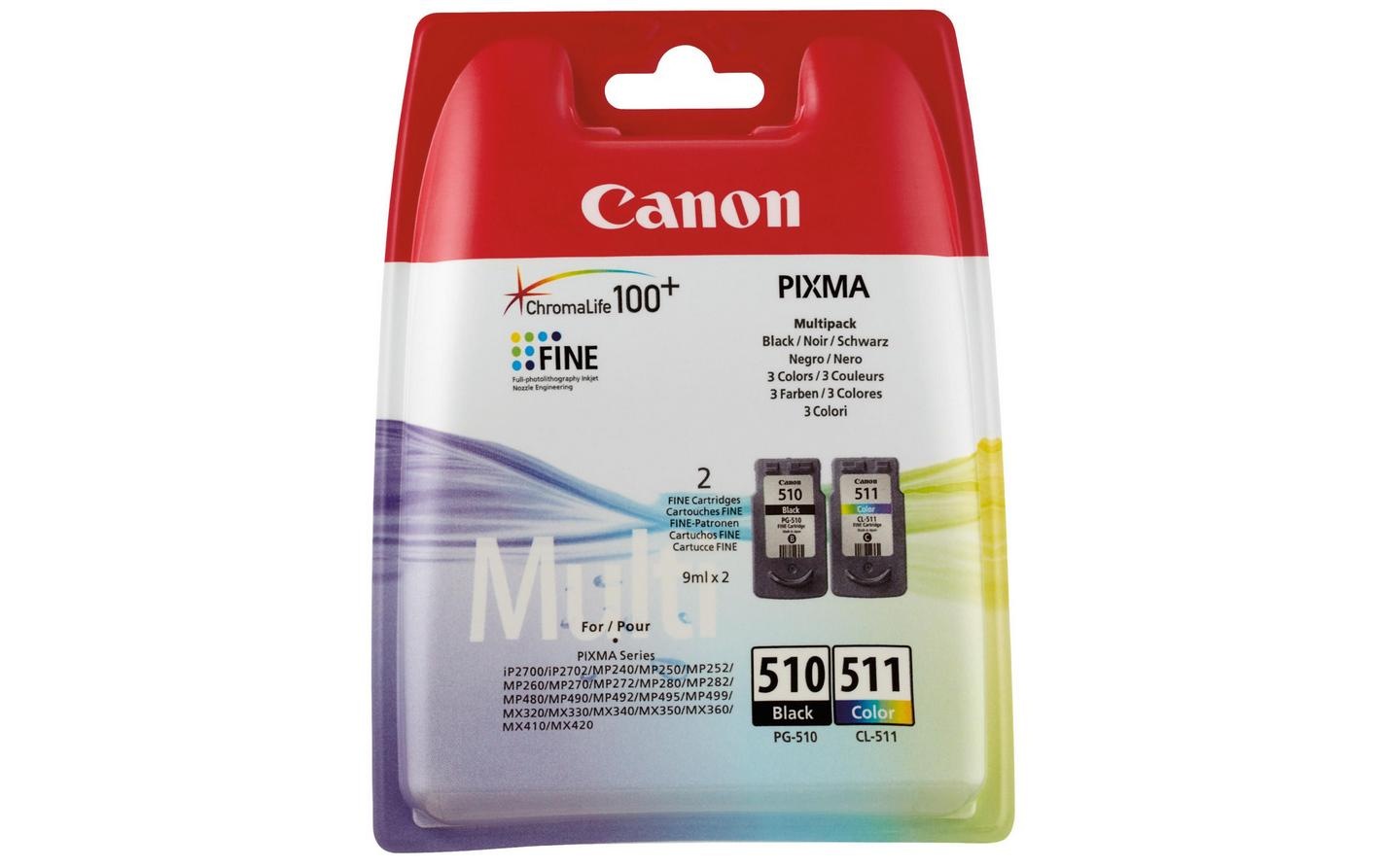 Image of Canon Tonerpatrone "PG-510 / CL-511 BK, CMY"