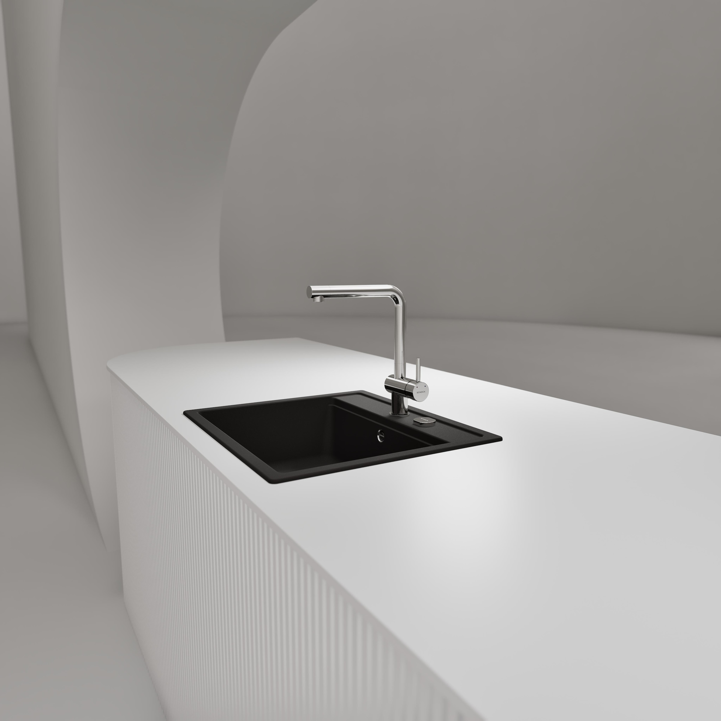 Schock Granitspüle »Nemo N-100 und Armatur Epos« Set, 2 Stk. tlg. bestehend aus Spüle und Armatur