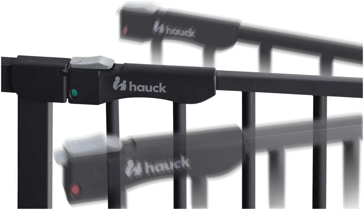 Hauck Türschutzgitter »Clear Step Autoclose 2, Black« auch als Treppenschutzgitter verwendbar; 75-80, flacher Durchgang