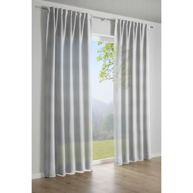 GARDINIA Vorhang »Schal mit verdeckter Schlaufe«, (1 St.), mit Streifen  Muster günstig kaufen