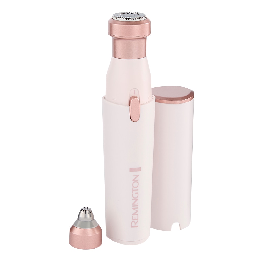 Image of Remington Beauty-Trimmer "BareMe2-in-1 Gesichtshaarentferner (WFS200)" 2 Aufsätze verschiedene Trimmaufsätze, Präzisions-Augenbrauenformer, elektrisch