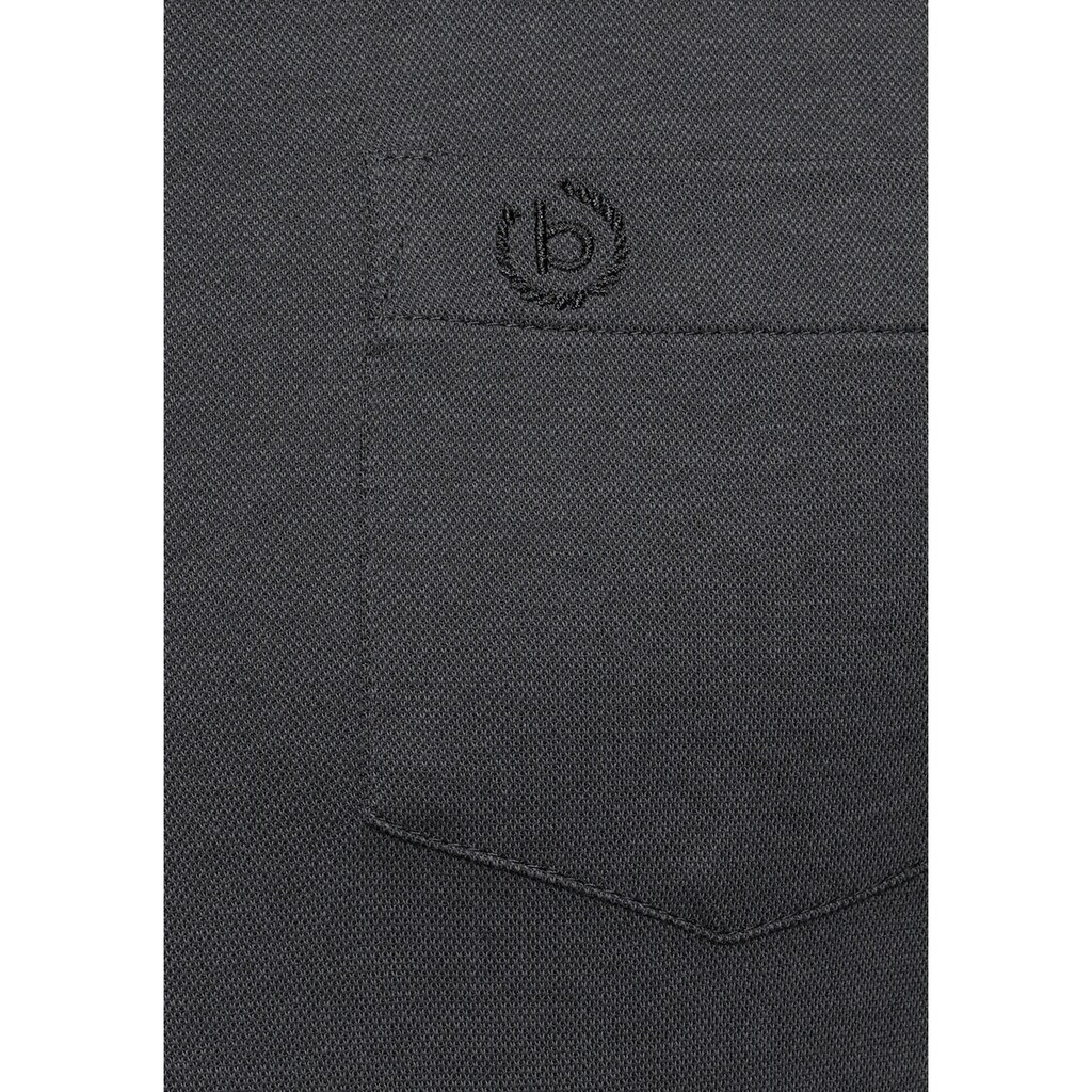 bugatti Langarm-Poloshirt, in feiner Piqué- Qualität