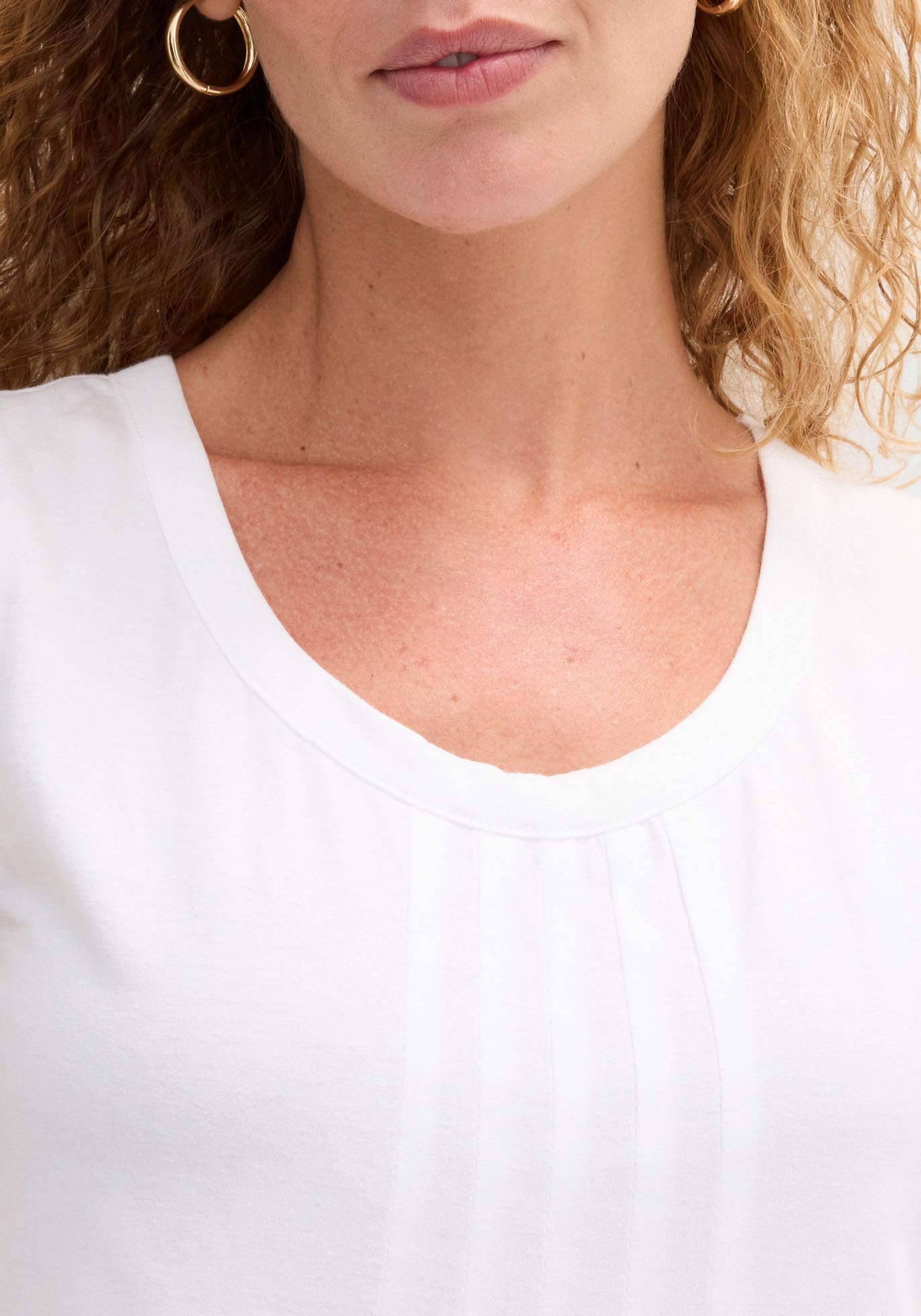 bonprix Longtop »Long-Top« mit elegantem Faltendetail, lockere Passform, reine Baumwolle