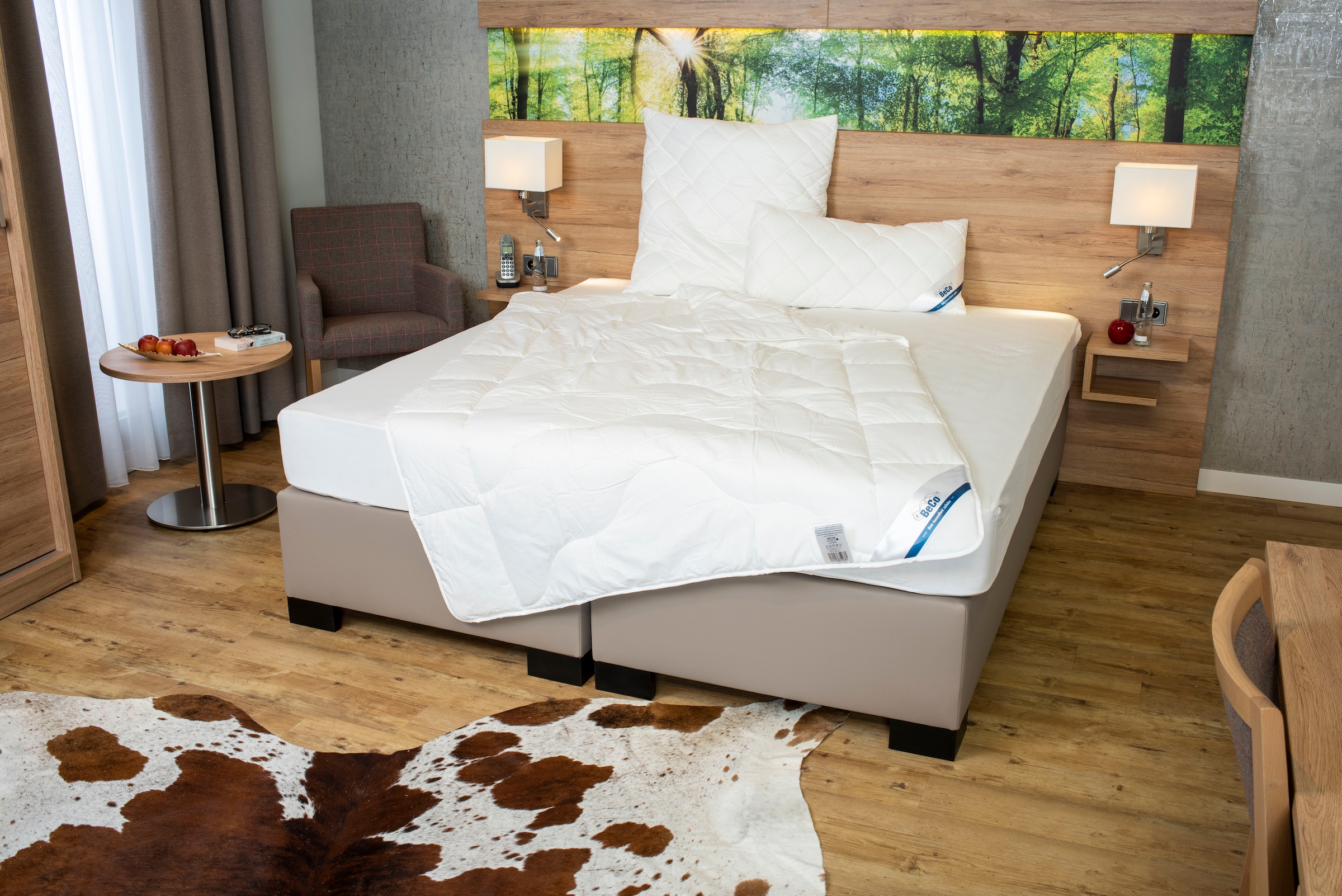 Beco Couette microfibre »BeCo Medibett MF50 Made in Green 135x200 cm und weitere Grössen« léger Füllung polyester Bezug Coton 1 cuis tlg. Fabriqué en UE, adapté aux allergiques (allergiques à la poussière domestique)