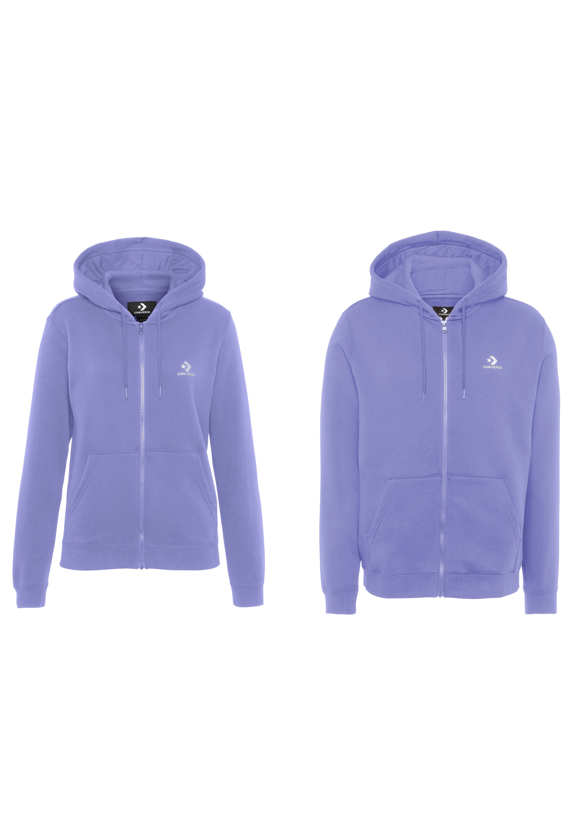 Image of Converse Kapuzensweatjacke »GO-TO EMBROIDERED STAR CHEVRON BRUSHED BACK FLEECE ZIP HOODIE«, Unisex bei Ackermann Versand Schweiz