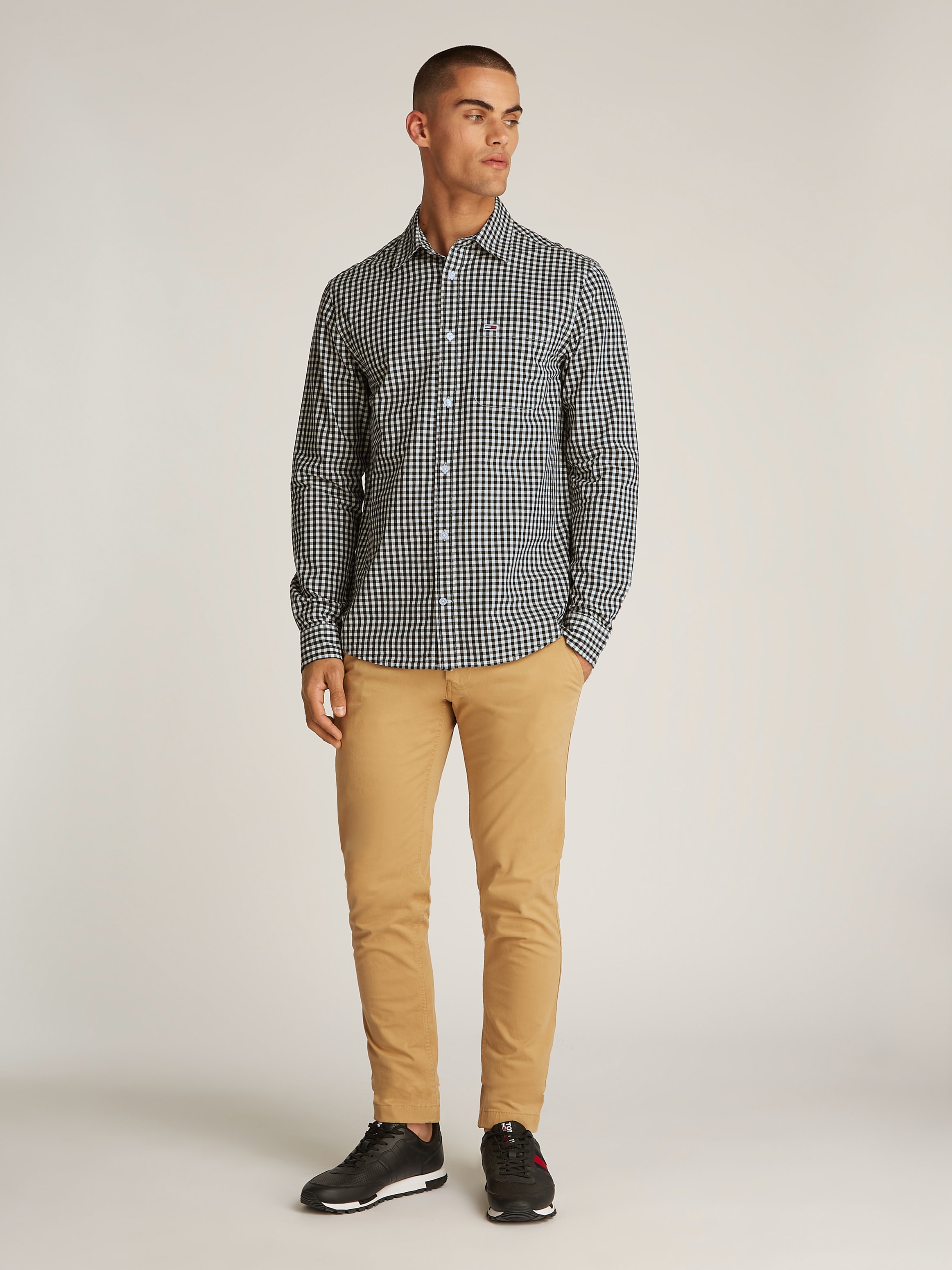 Tommy Jeans Karohemd »TJM POPLIN CHECK SHIRT«, mit Karomuster