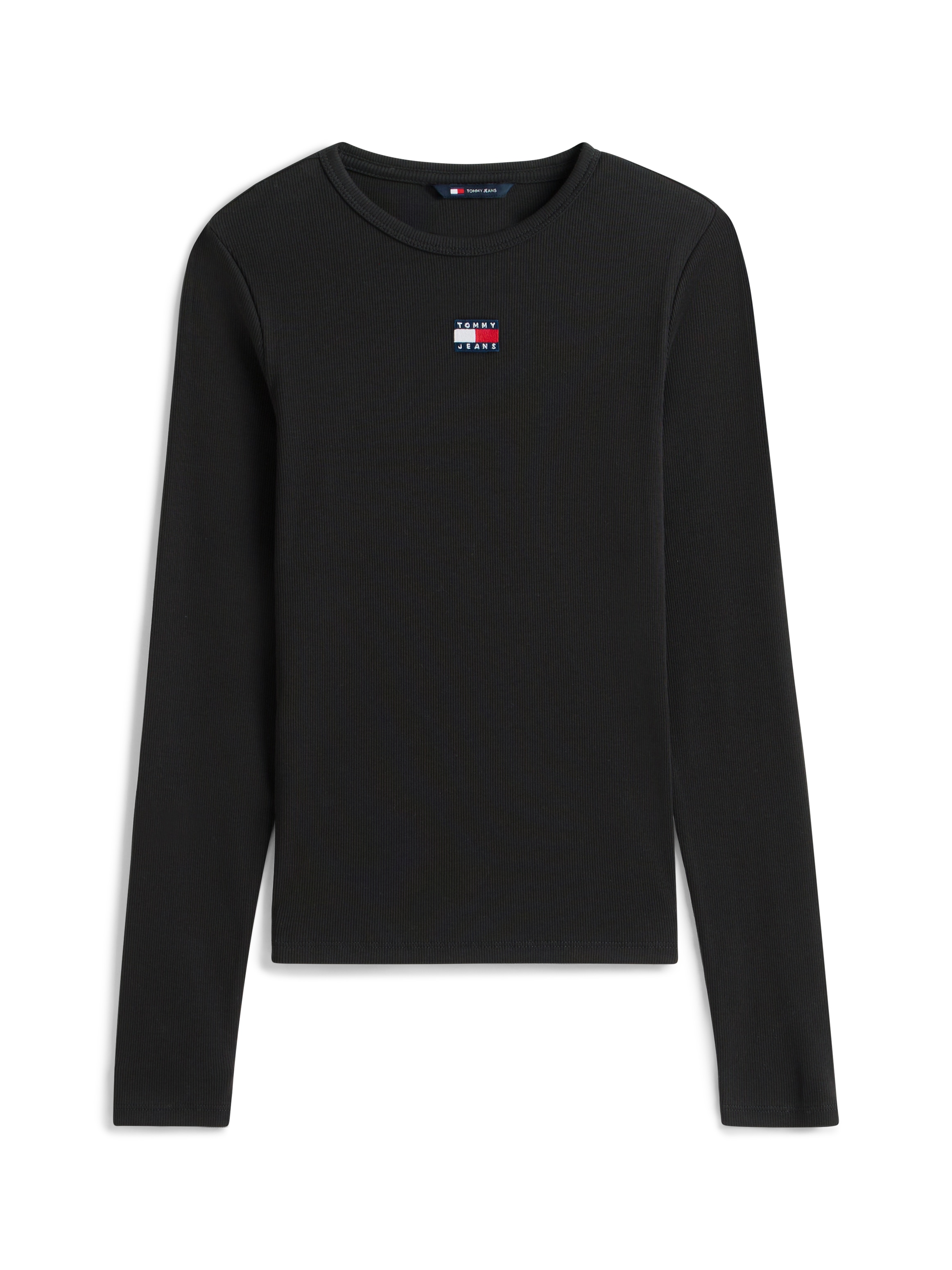 Tommy Jeans T-shirt à manches longues »TJW SLIM LS BADGE TEE EXT« Baumwollmischung, Stretch, slim fit