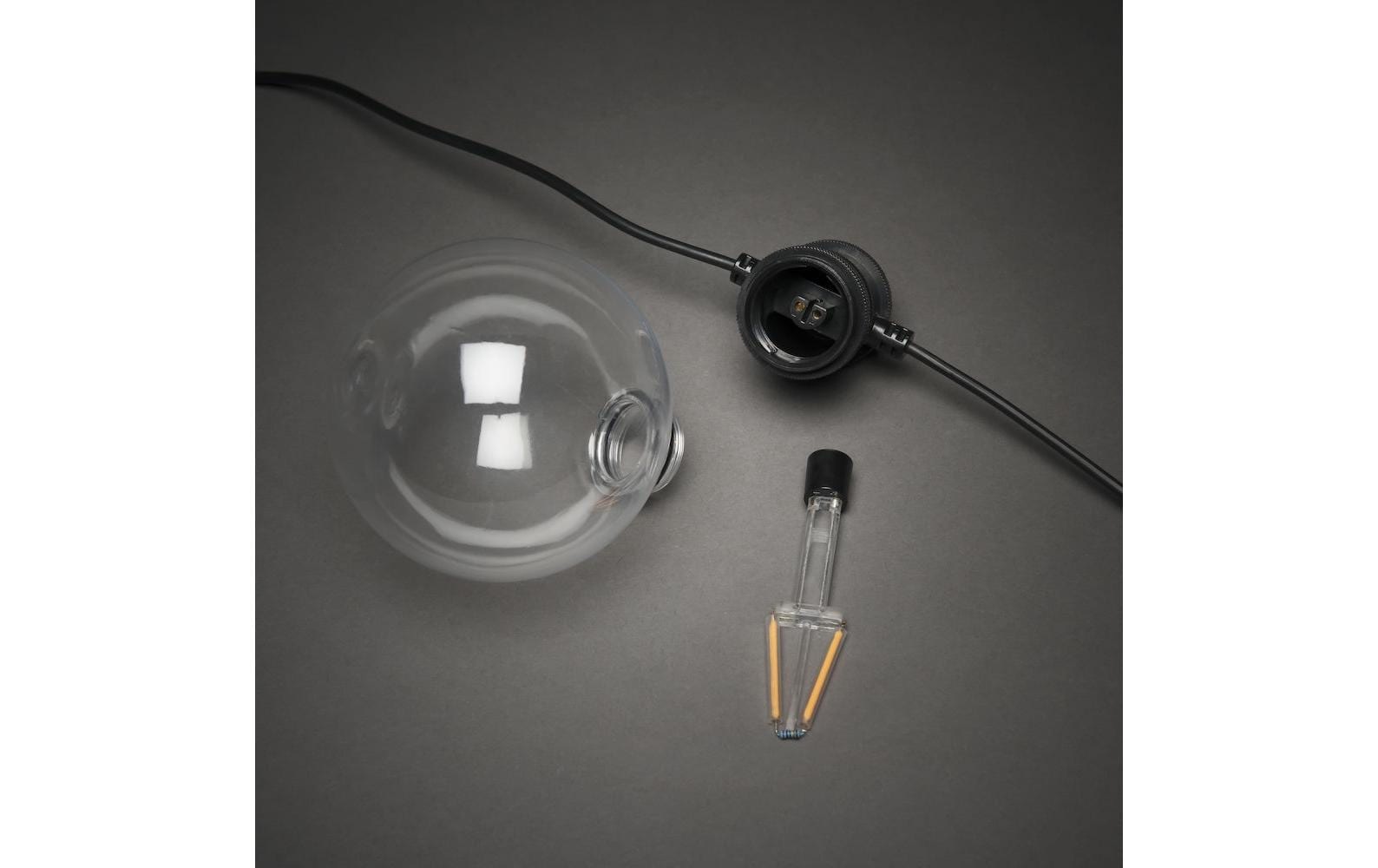 KONSTSMIDE Lichterkette »Globe 10 LEDs Transparent«, 10 St.-flammig
