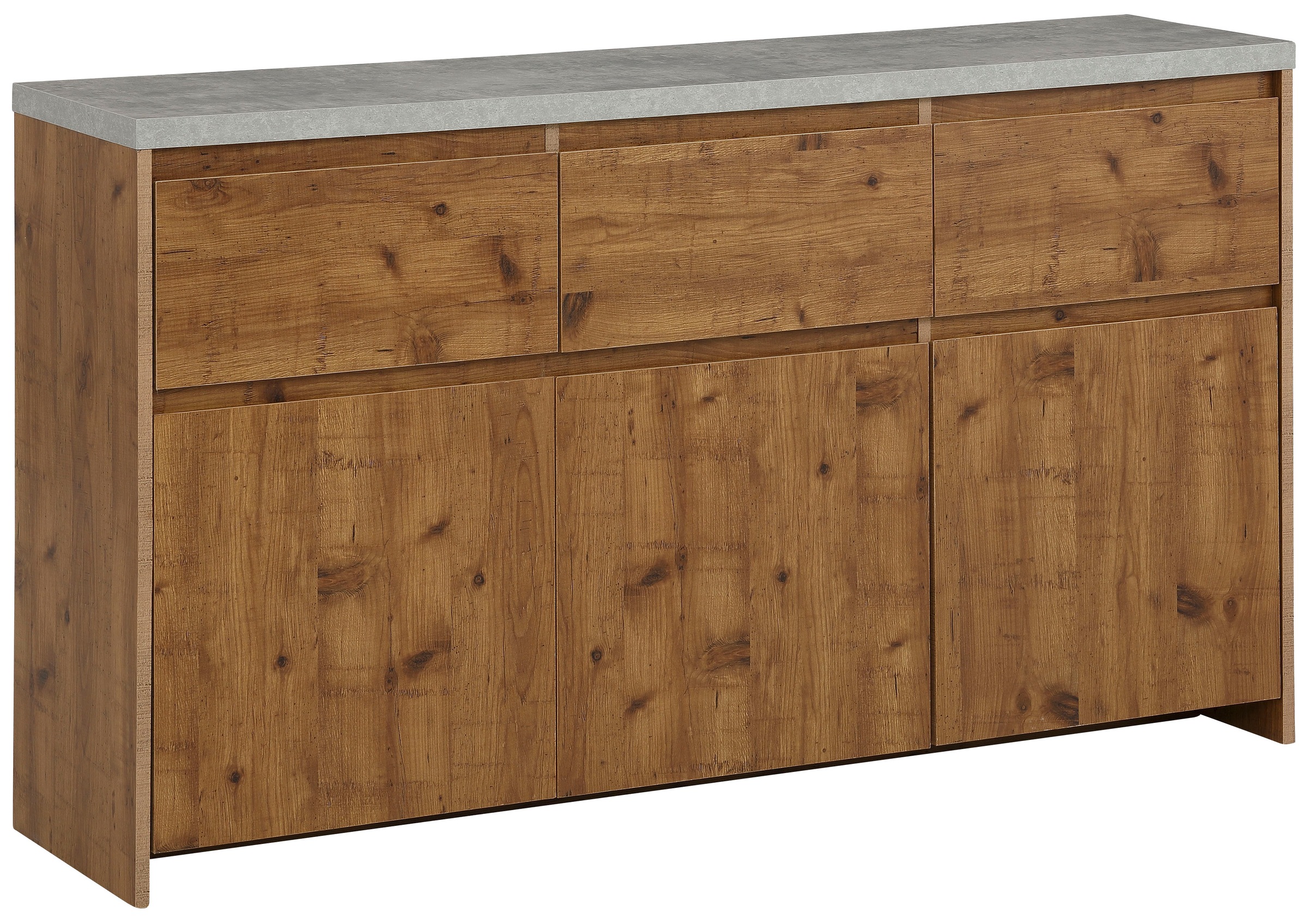 Image of GOODproduct Highboard "Maribo" Kommode im modernen Landhaus-Stil, mit Betontopplatte, Breite 140 cm