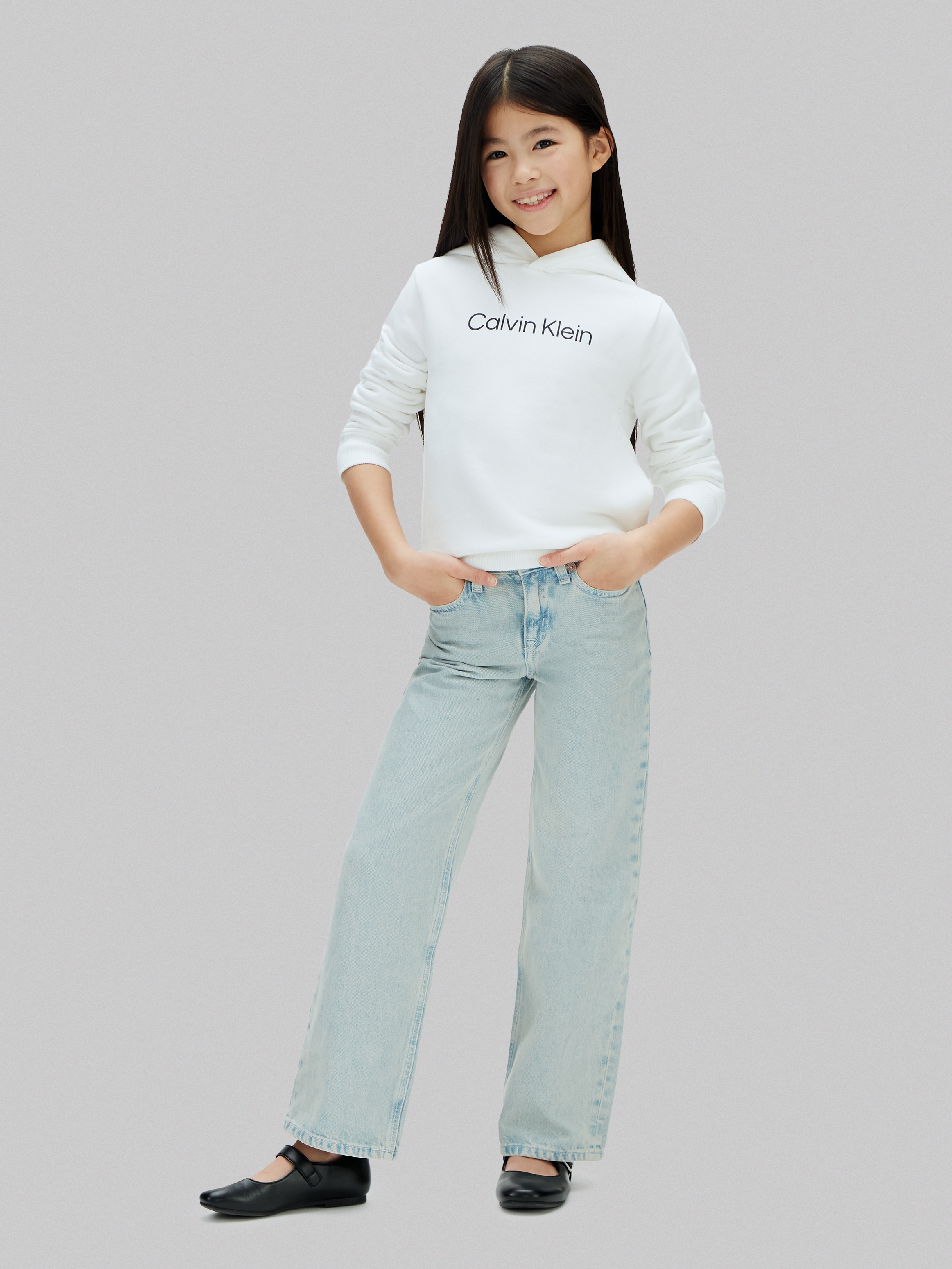 Calvin Klein Jeans Sweat à capuche »LOGO HOODIE«, Regular fit für Kinder, mit Logoschriftzug
