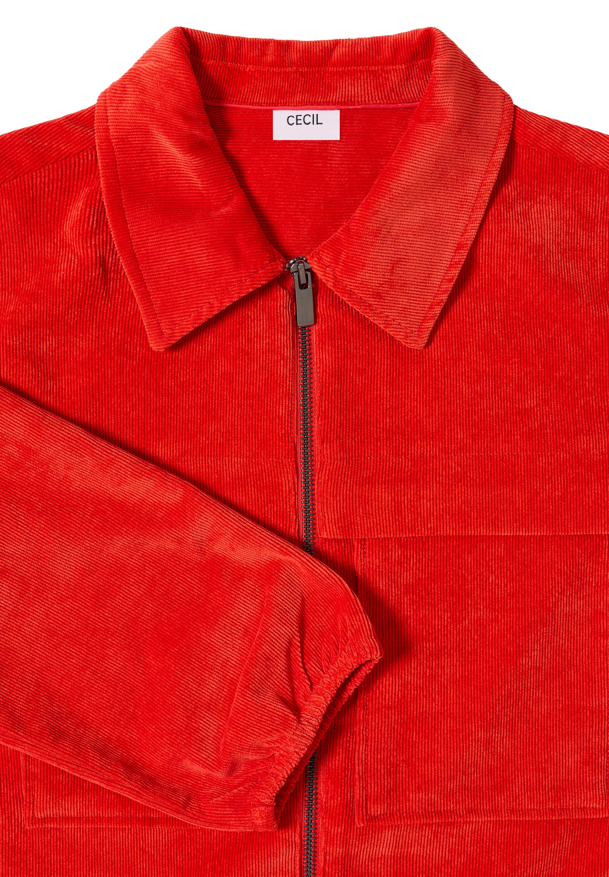 Cecil Cordjacke ohne Kapuze mit Tunnelzug und Reissverschluss
