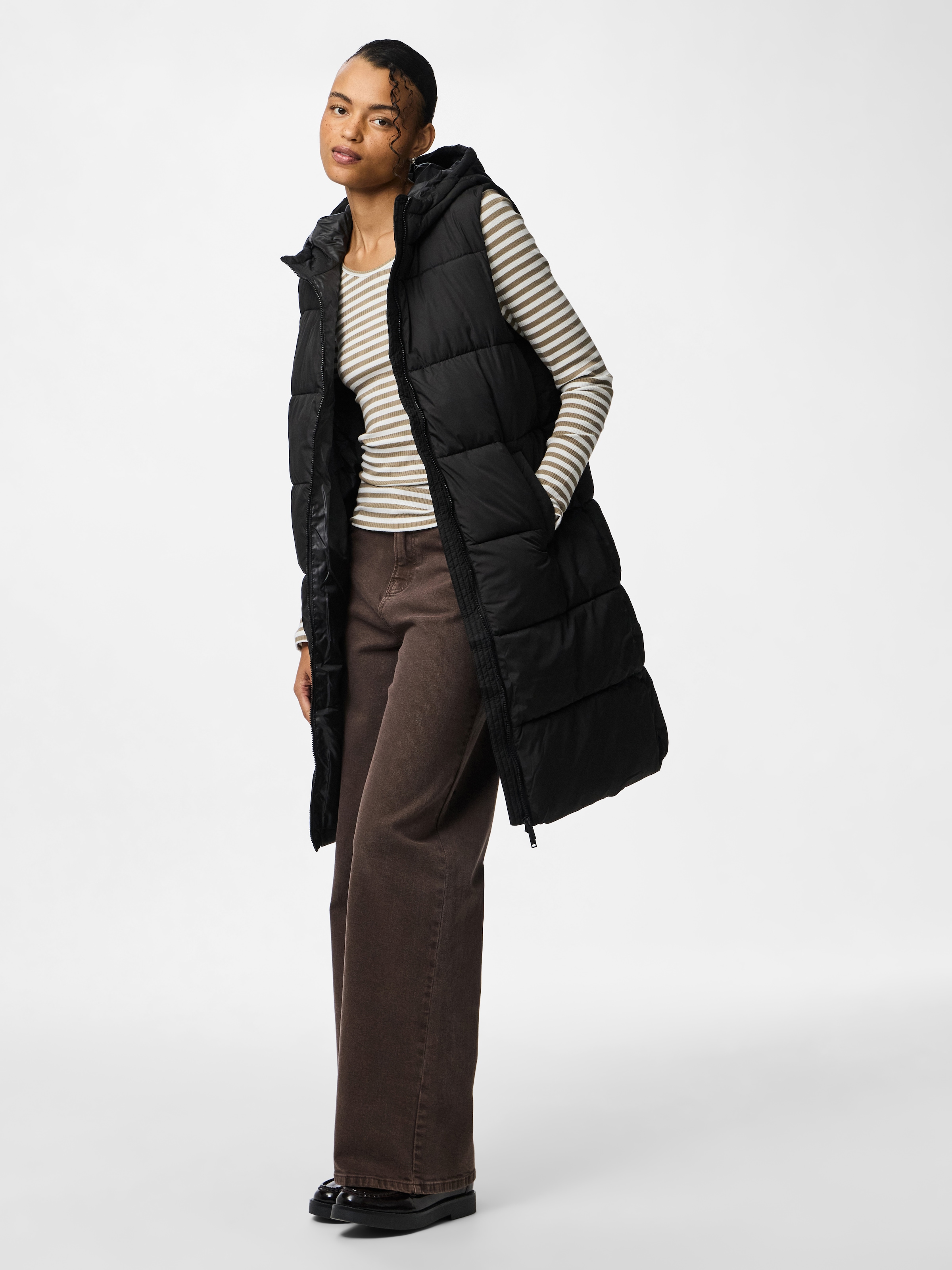 pieces Gilet matelassé »PCBEE NEW LONG PUFFER VEST NOOS BC«