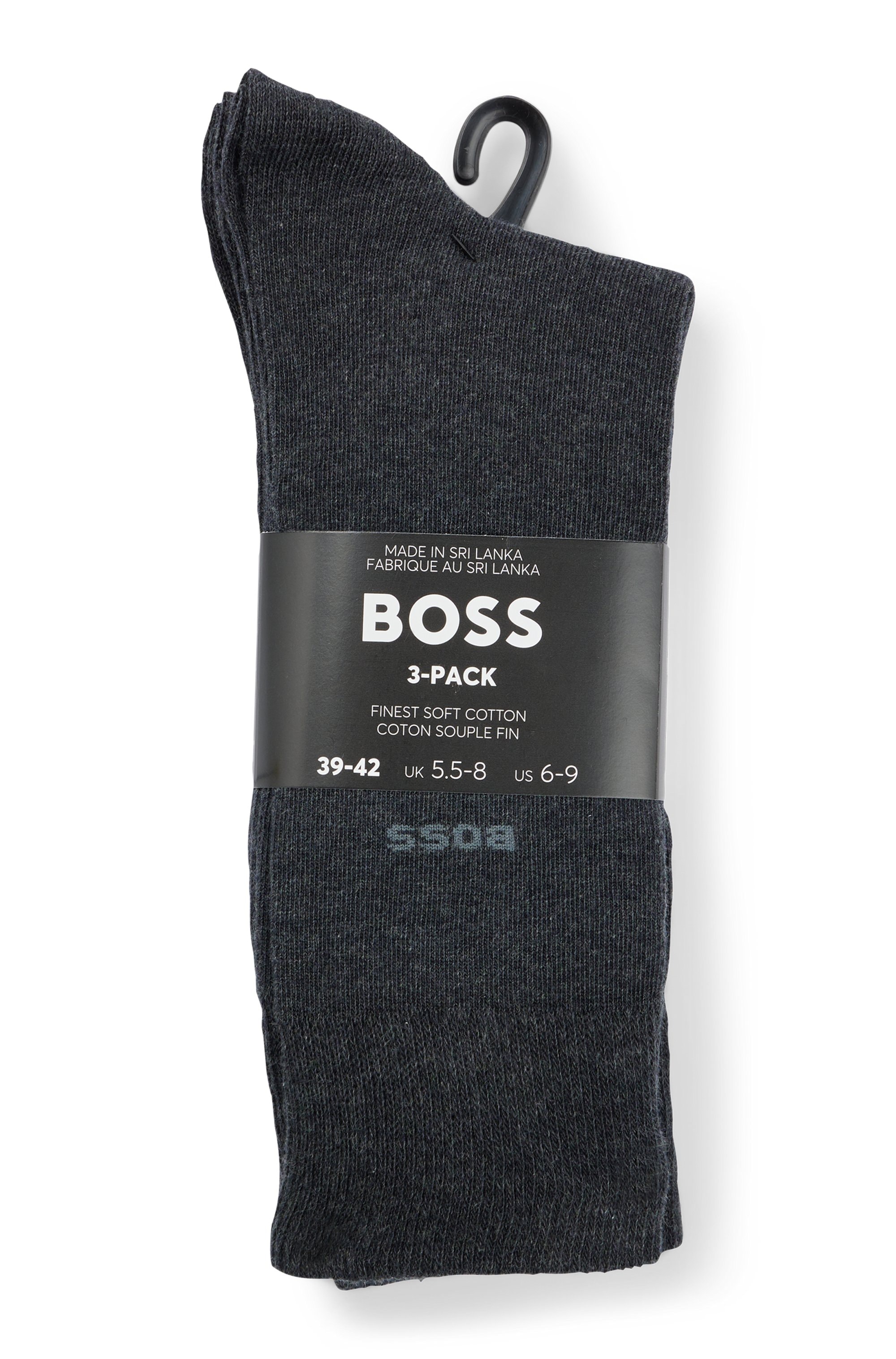 BOSS Chaussettes »3P RS Uni« 3 cuis tlg.