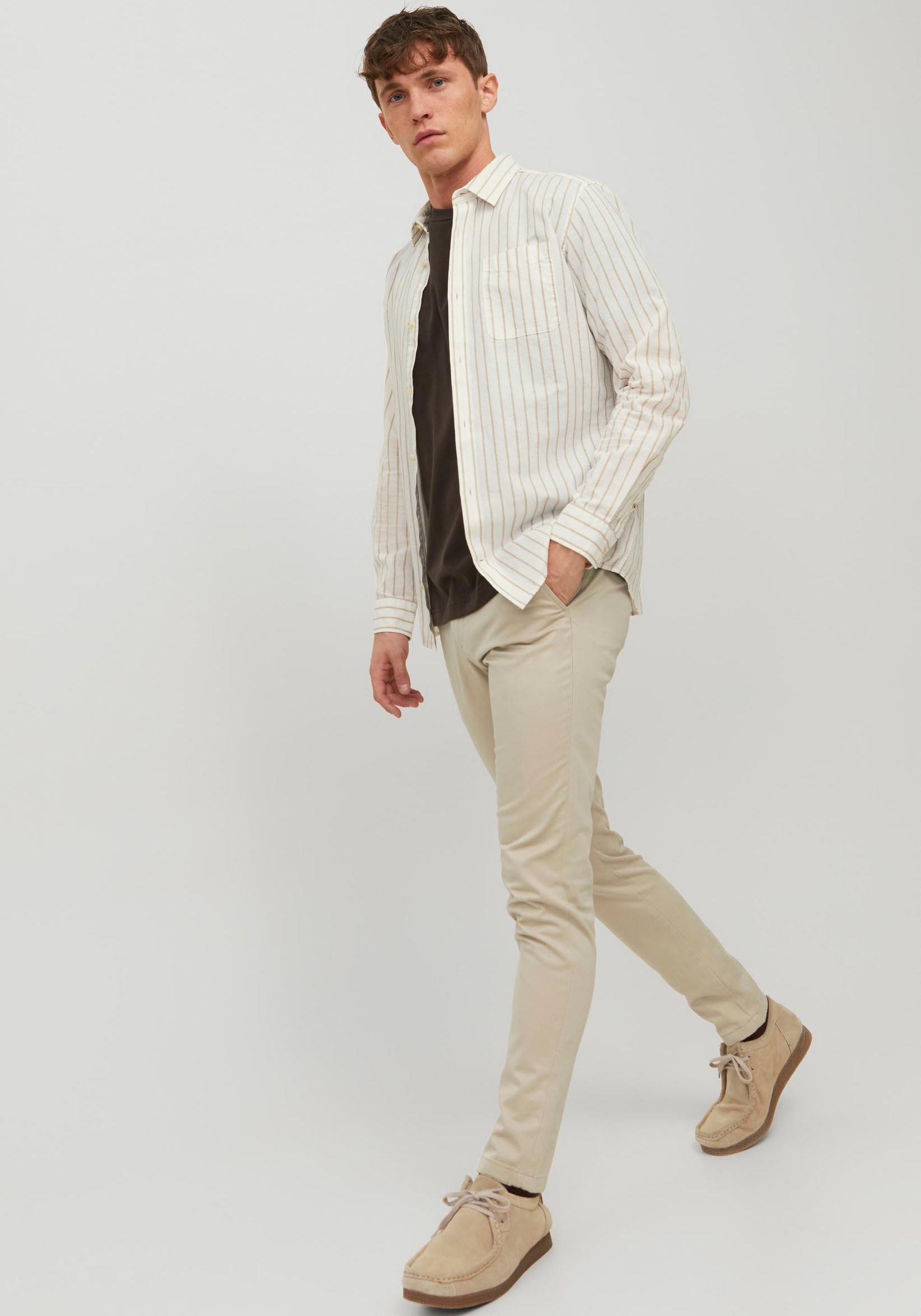 Jack & Jones Chinos »JPSTMARCO mit Stretchkomfort und schmalem Bein«  Baumwollmischung, slim fit