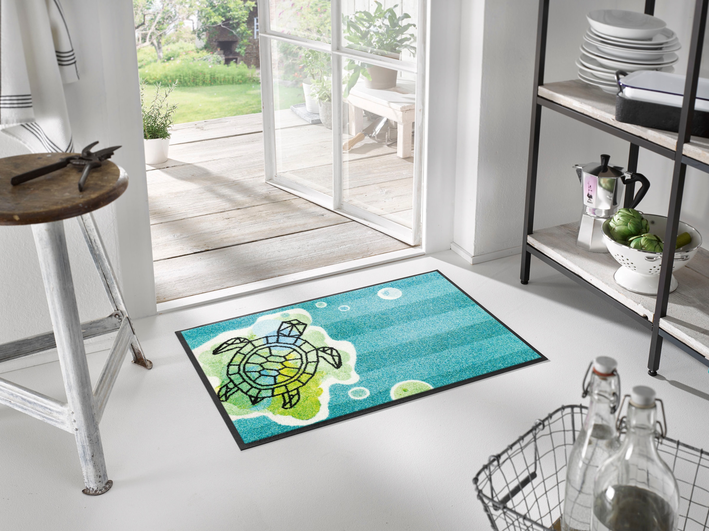 wash+dry by Kleen-Tex Fussmatte »Turtle Splash«, rechteckig