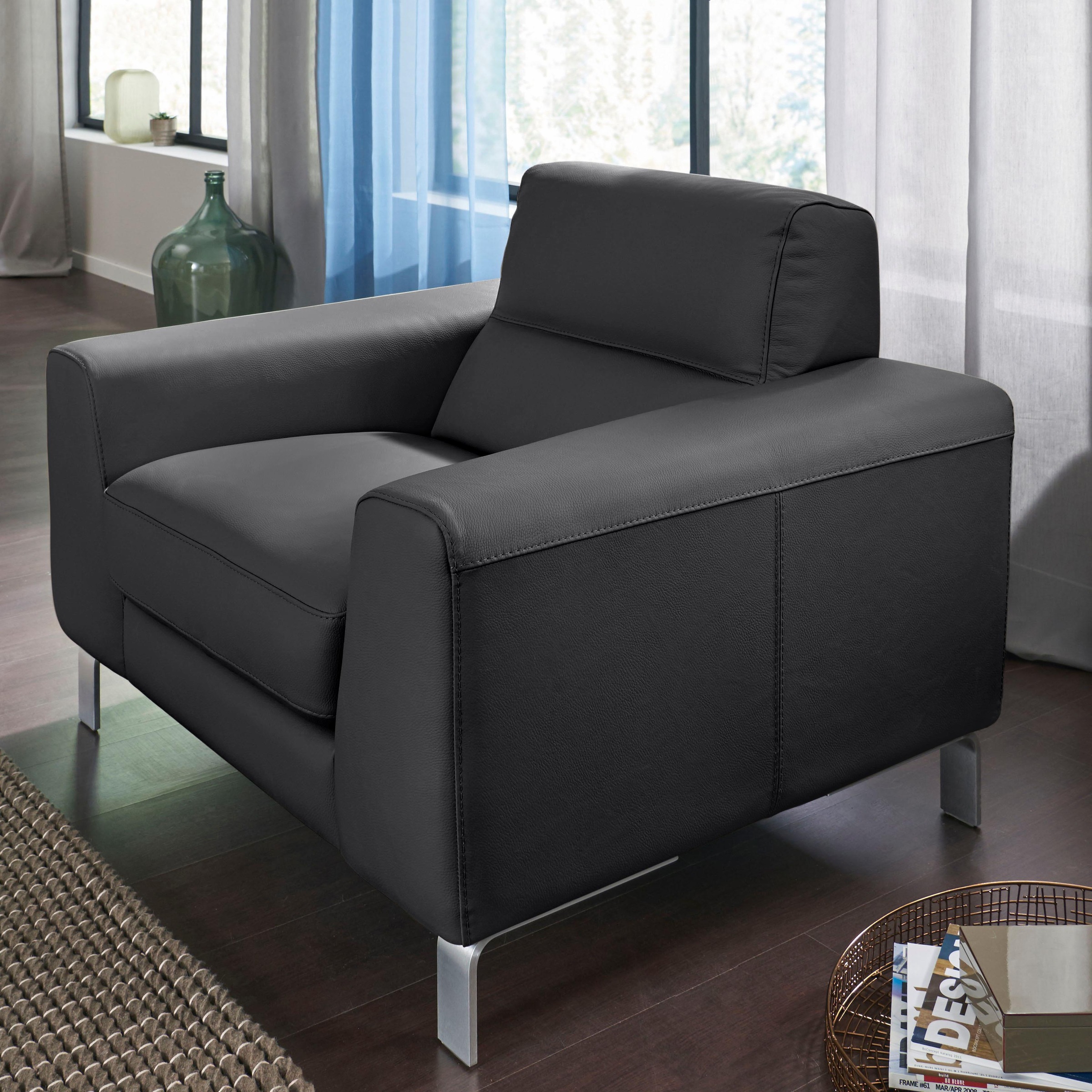 Image of CALIA ITALIA Sessel »Simon«, in zwei Lederqualitäten bei Ackermann Versand Schweiz