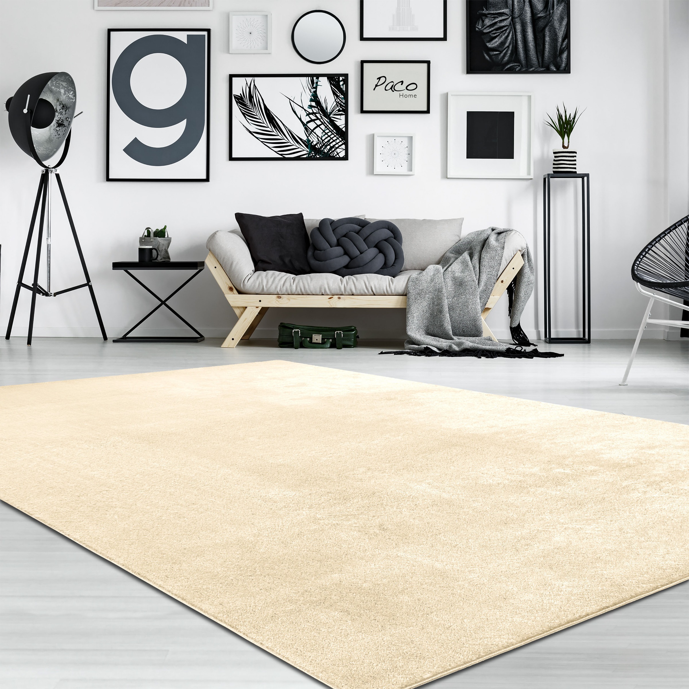 Paco Home Teppich »Cadiz 630«, rechteckig, Uni-Farben, besonders weich, auch als... kaufen