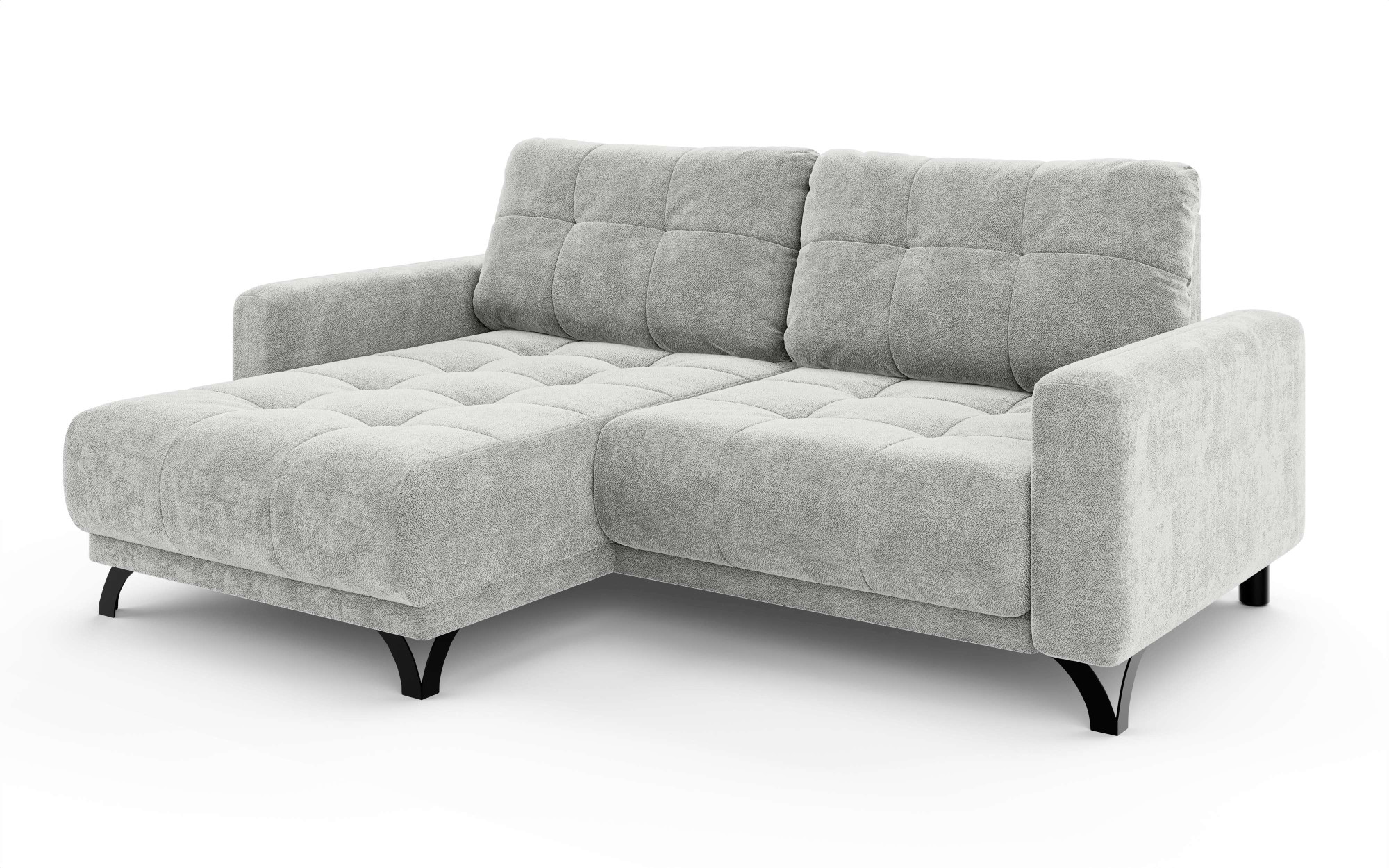 INOSIGN Ecksofa »FAIRVIEW mit verstellbaren Rückenlehne, Masse B/T/H: 234/174/93 cm«, L-Form mit Wellenunterfederung, Recamiere beidseitig montierbar