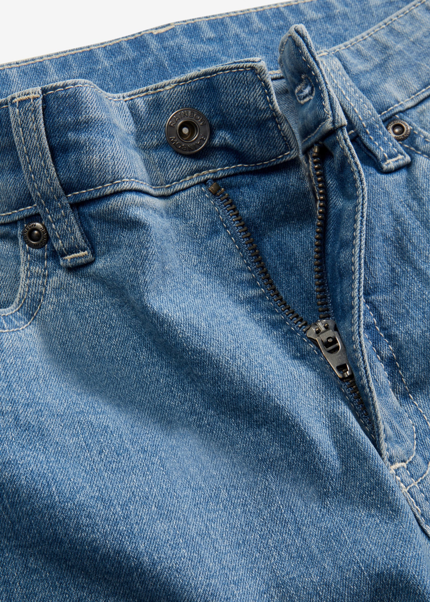 bonprix Weite Jeans Loose Fit, 5-Pocket-Style, aus Baumwolle, Polyester und Elasthan