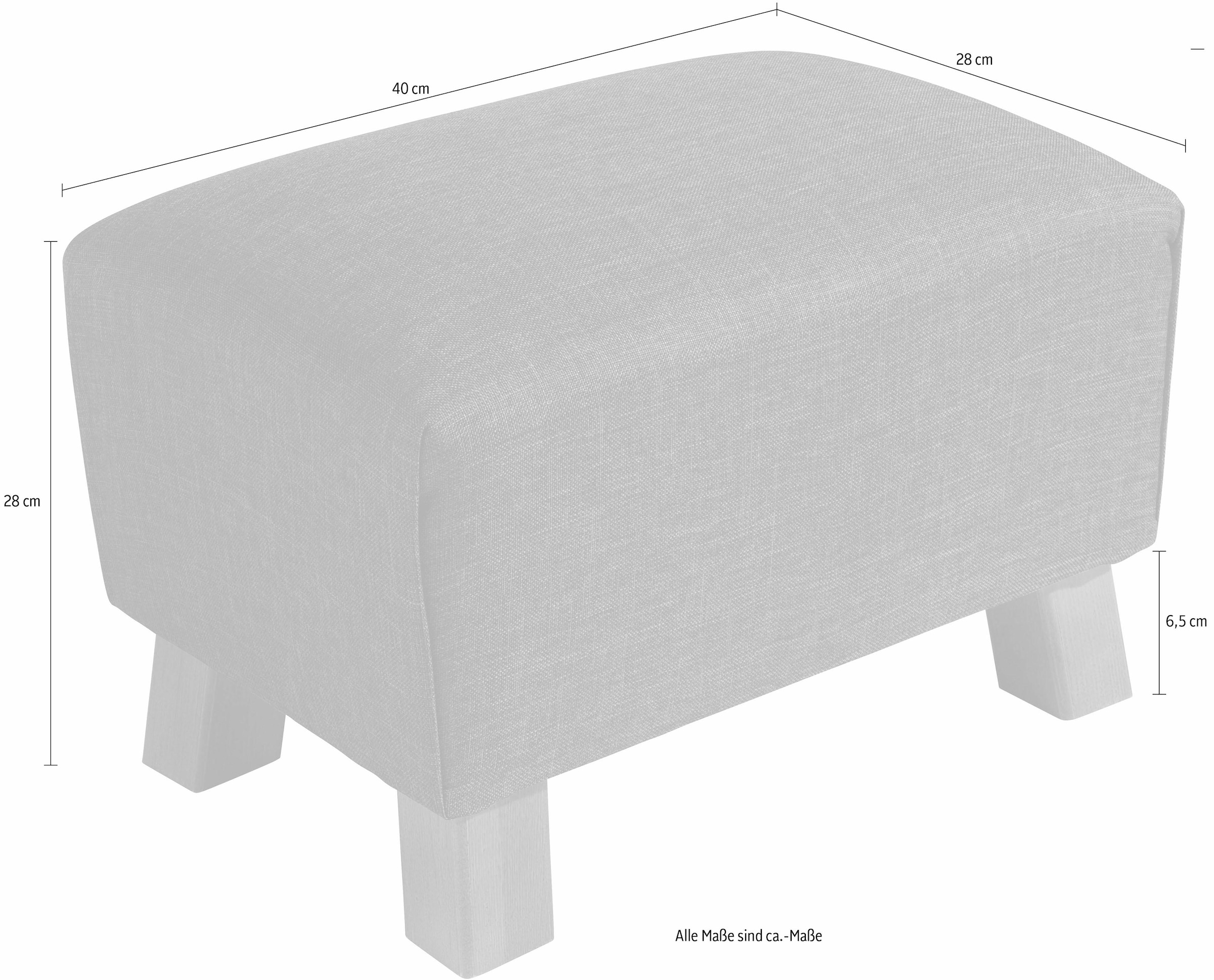 Max Winzer® Fusshocker »Footstool«, Minihocker Breite 40 cm