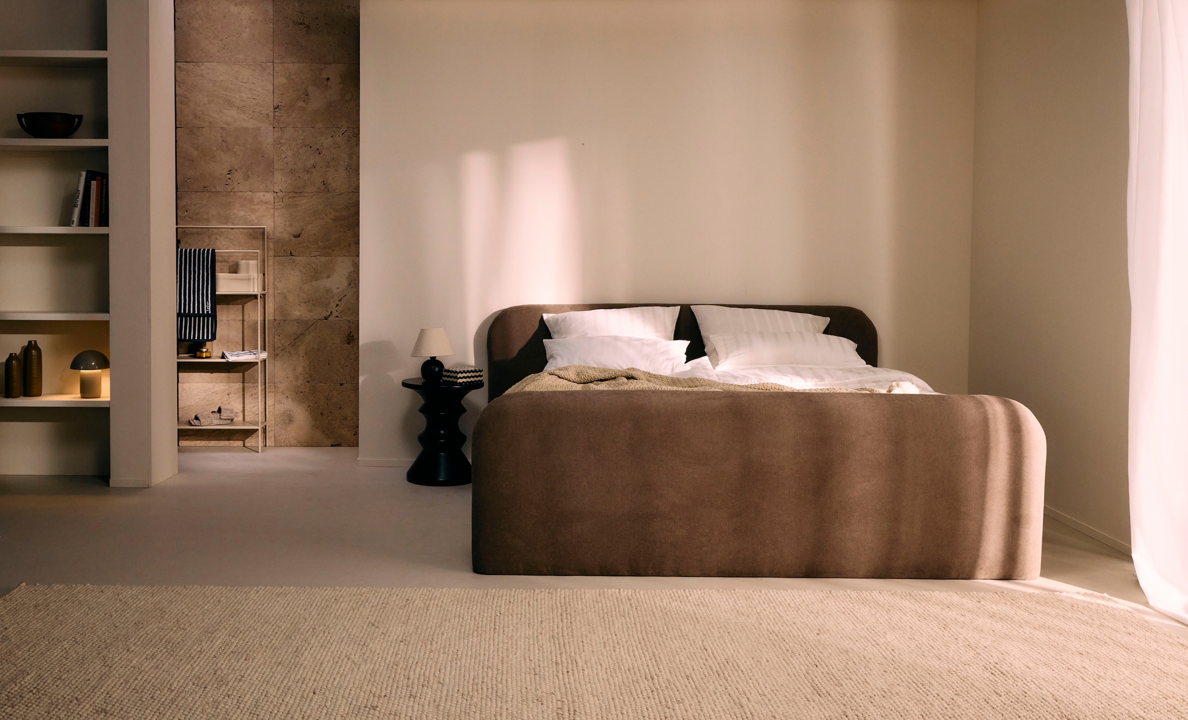 LeGer Home by Lena Gercke Lit rembourré »Cleomi mit Bettkasten 140x200 180x200 200x200cm« disponible en H2, H3 & H4 et en différentes couleurs