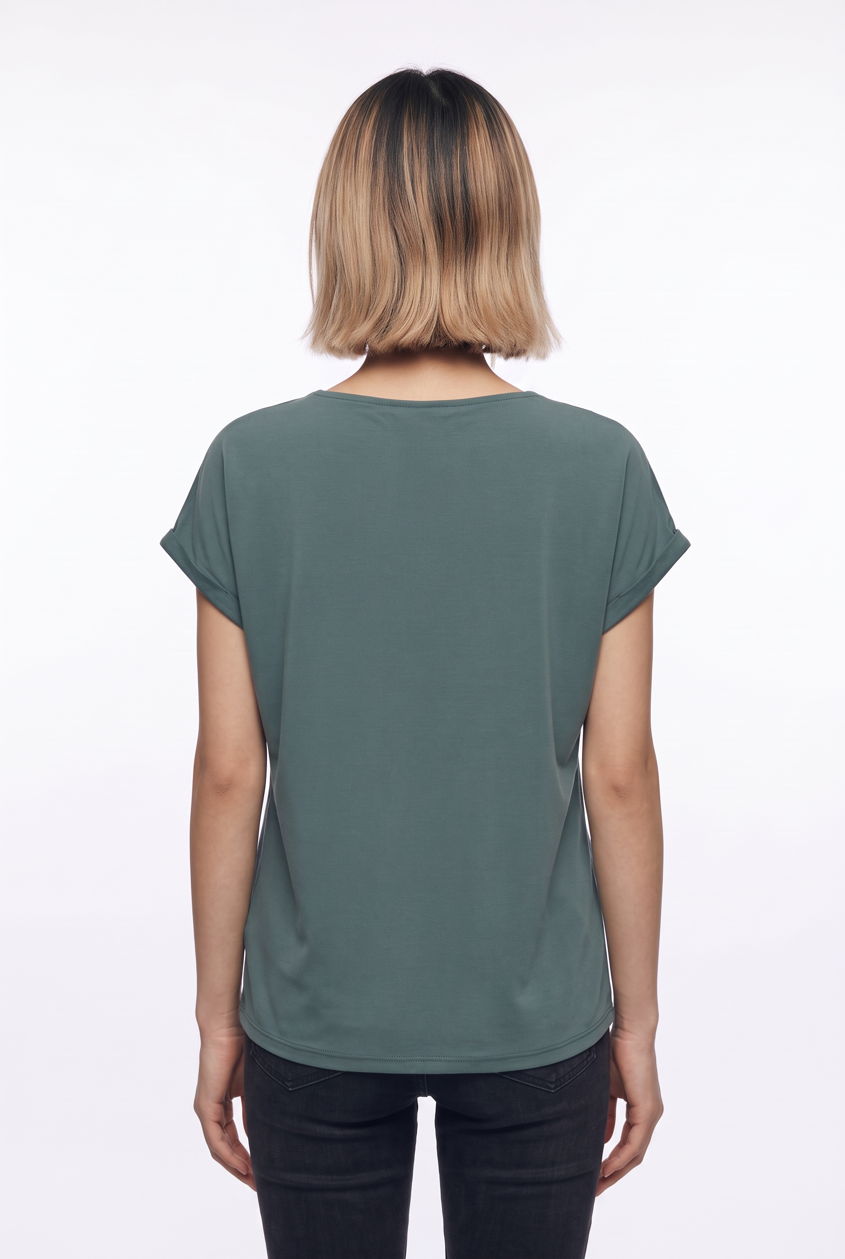 ONLY T-shirt en V »ONLFREE S/S CROCHET TOP CS JRS« mélange de matériaux, coupe régulière