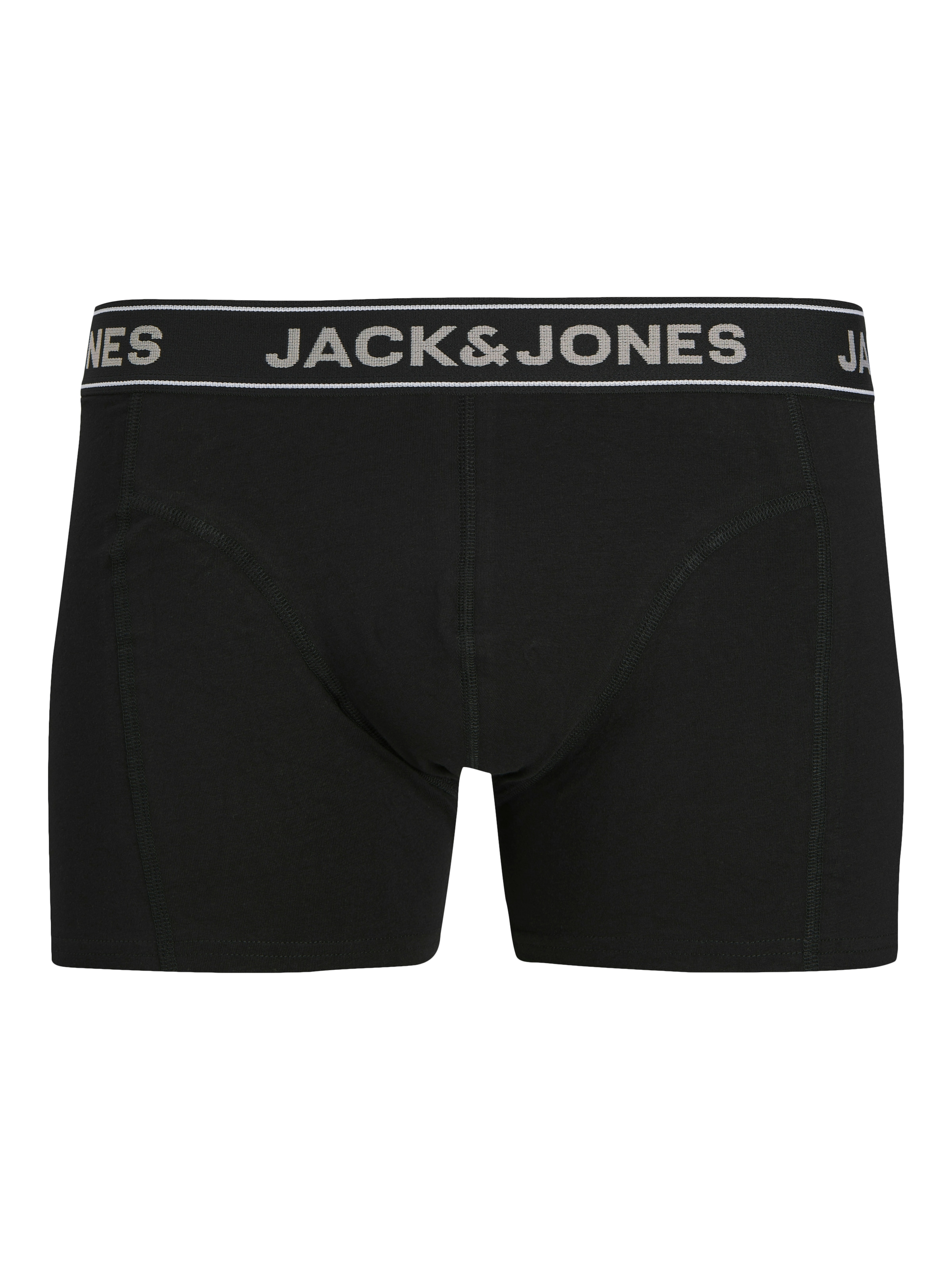 Jack & Jones Tronc »JACBLACK – Boxershorts mit Stretch, Jersey und mittlerer Taille« Packung, 3 cuis unifarben, modisch, regular fit, Jersey