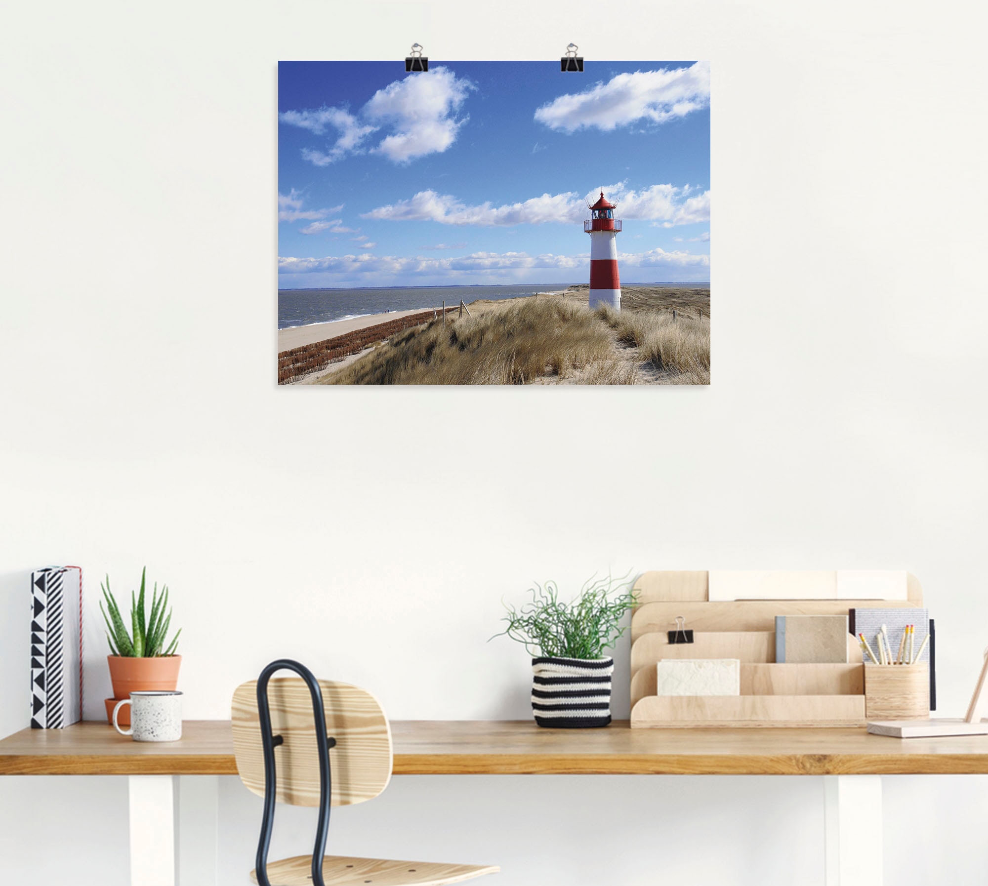 Artland Tableau sur toile »Leuchtturm Sylt« 1 cuis tlg. als Leinwandbild, Poster in verschied. Grössen
