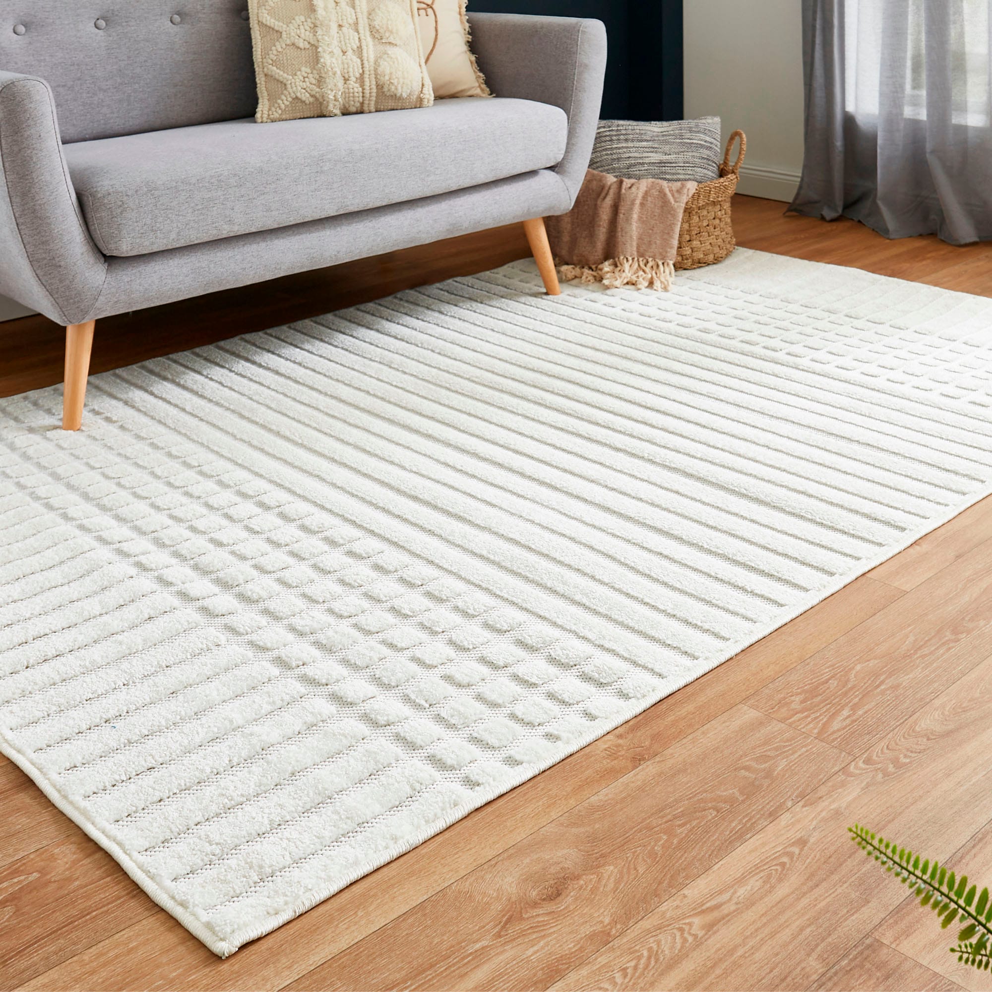 Image of Andiamo Teppich "La Rochelle" rechteckig 7 mm Höhe Boho-Skandinavischer Stil, Hoch-Tief Effekt, modern, Wohnzimmer