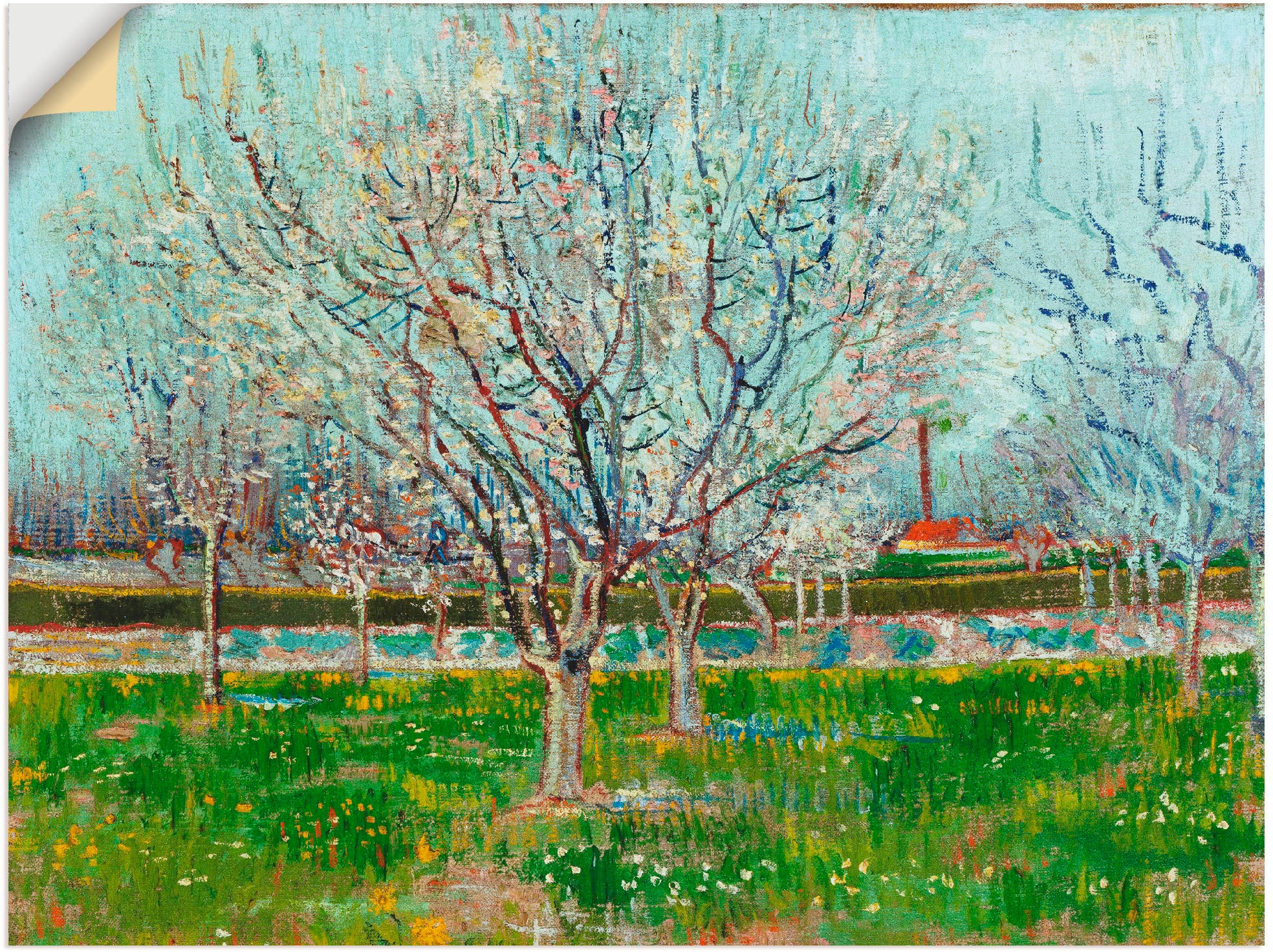 Image of Artland Wandbild »Blühender Obstgarten. 1888«, Bäume, (1 St.), in vielen Grössen & Produktarten -Leinwandbild, Poster, Wandaufkleber / Wandtattoo auch für Badezimmer geeignet bei Ackermann Versand Schweiz