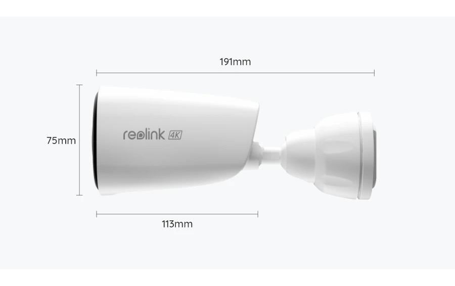 Reolink Überwachungskamera »Argus B360 4K WiFi, Weiss«, Aussenbereich
