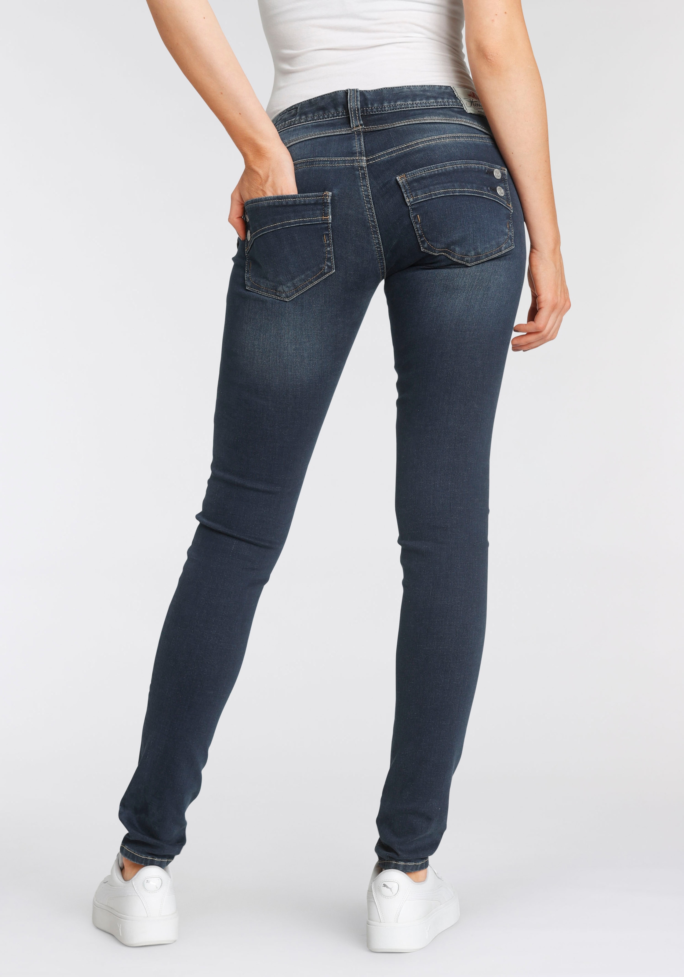♕ Herrlicher Slim-fit-Jeans »PIPER SLIM REUSED DENIM«, Low Waist  Powerstretch versandkostenfrei kaufen