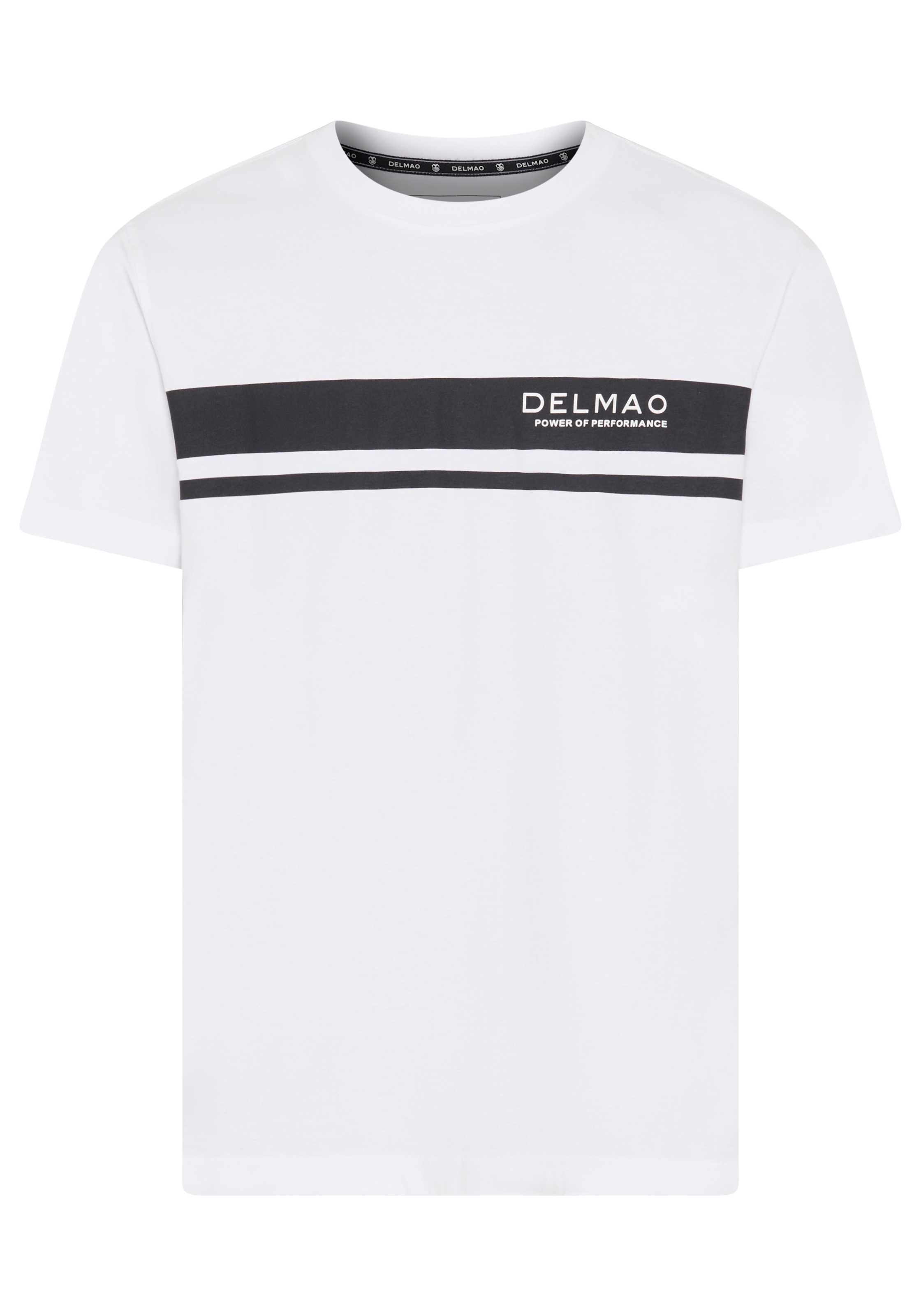 DELMAO Rundhalsshirt »Neue Kollektion!« Kurzarm, mit Rundhalsausschnitt, normale Passform, Casual-Stil