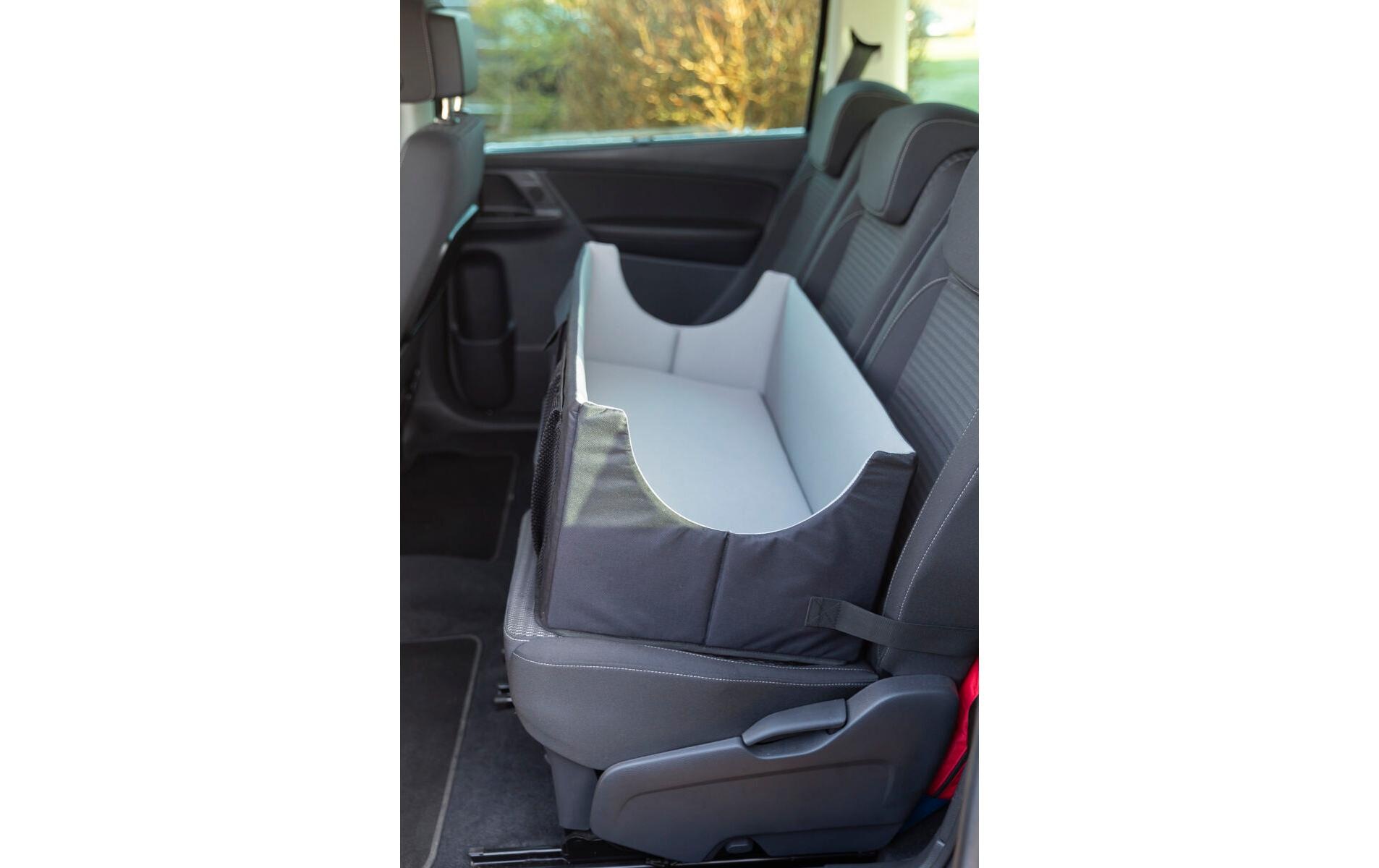 TRIXIE Hunde-Autositz »Doppelt, 80 × 28 × 39 cm, Schwarz/Grau«, Polyester