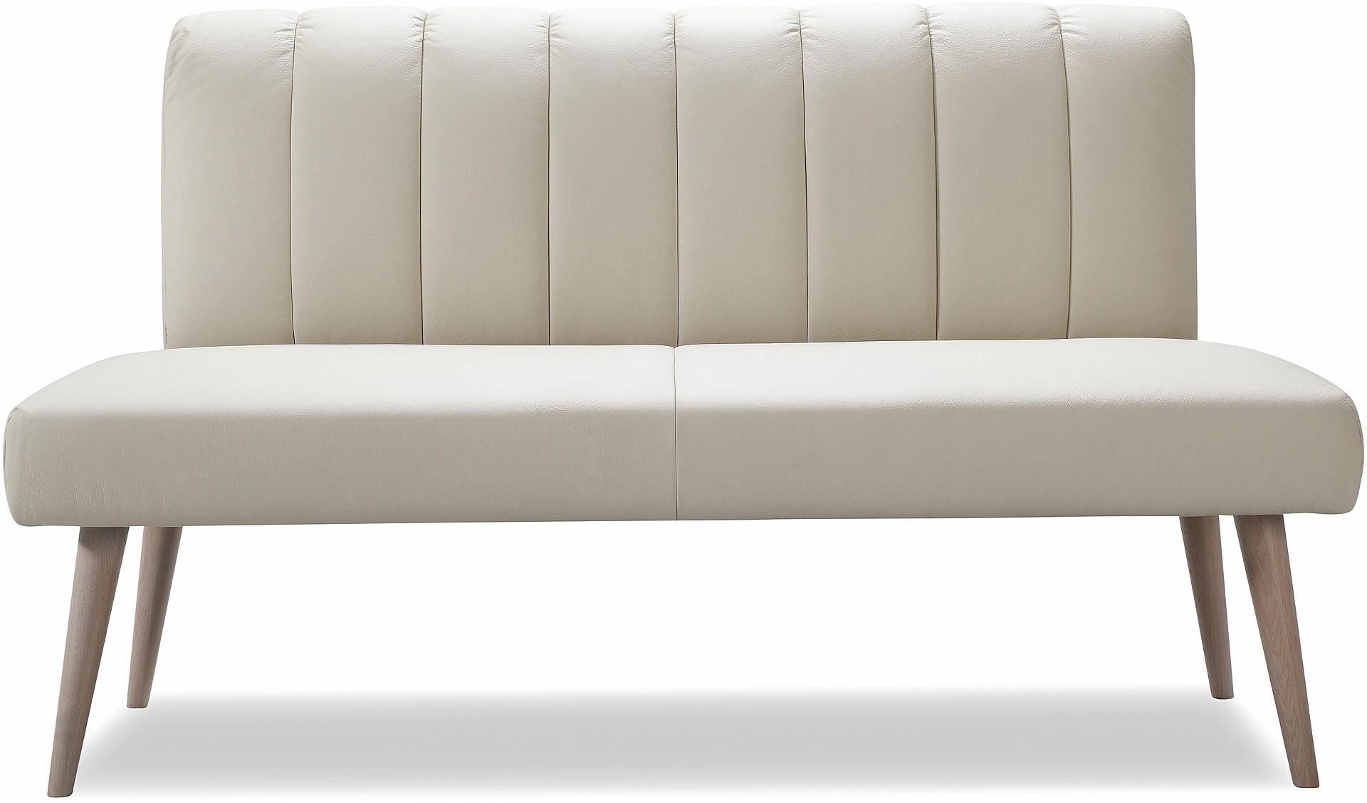 exxpo - sofa fashion Sitzbank »Costa, moderne Rückensteppung, bequem und elegant, hoher Holzfuss«, hochwertige Detailverarbeitung, Frei im Raum stellbar